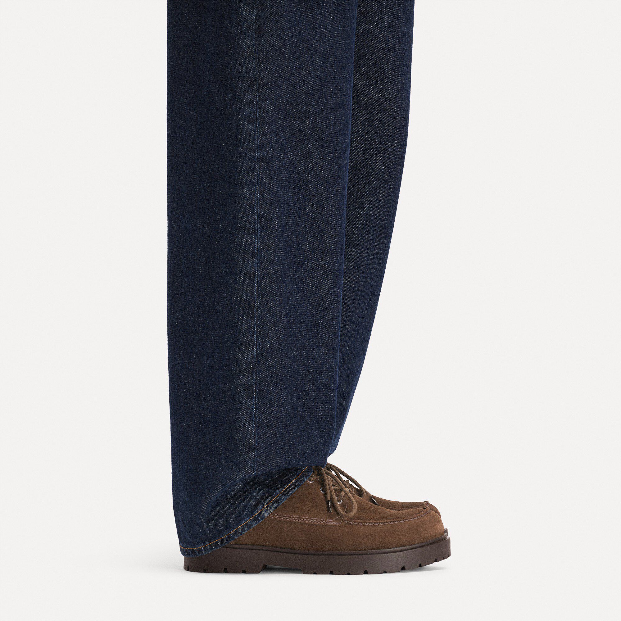 Highwood Moc Lace Low Suede Leather with a male model