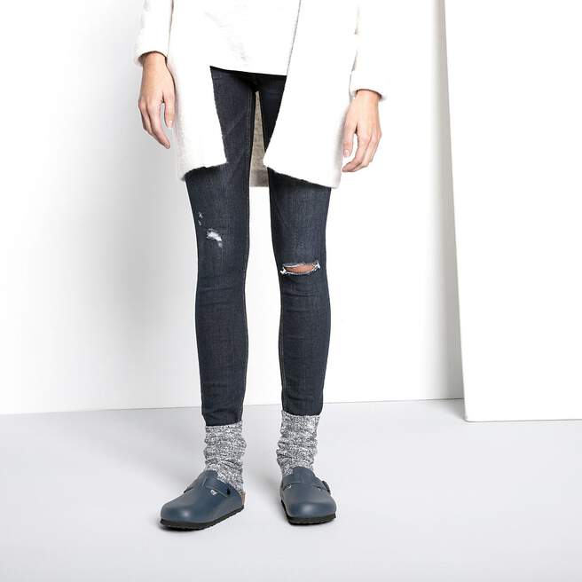 Chaussettes en coton flammé femme Coton/Polyamide/Élasthanne