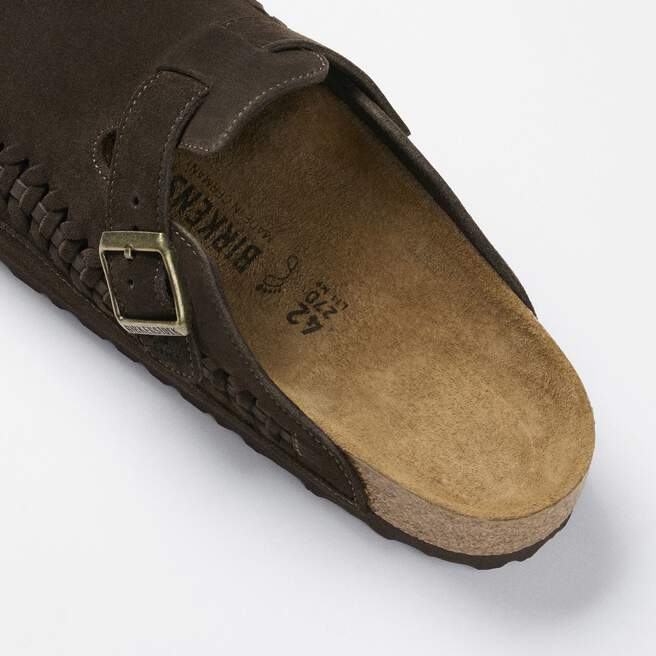 Boston Plaited Suede Leather