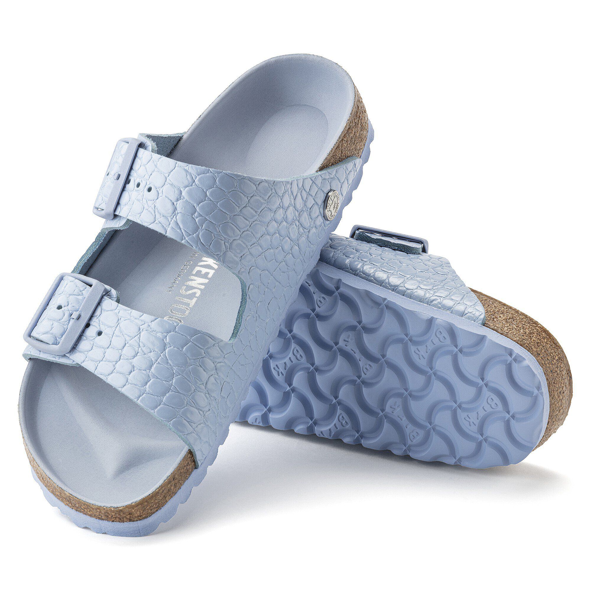 Arizona Rivet Logo Natural Leather Embossed