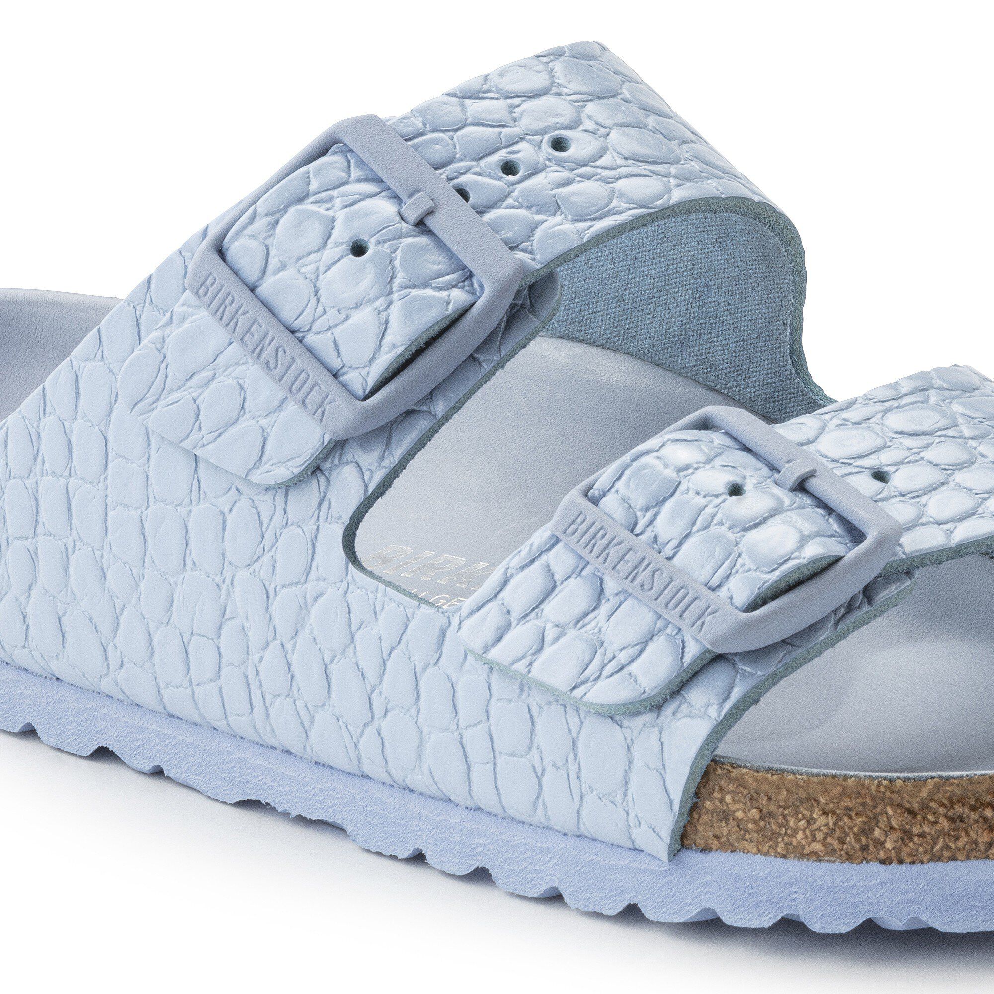 Arizona Rivet Logo Natural Leather Embossed