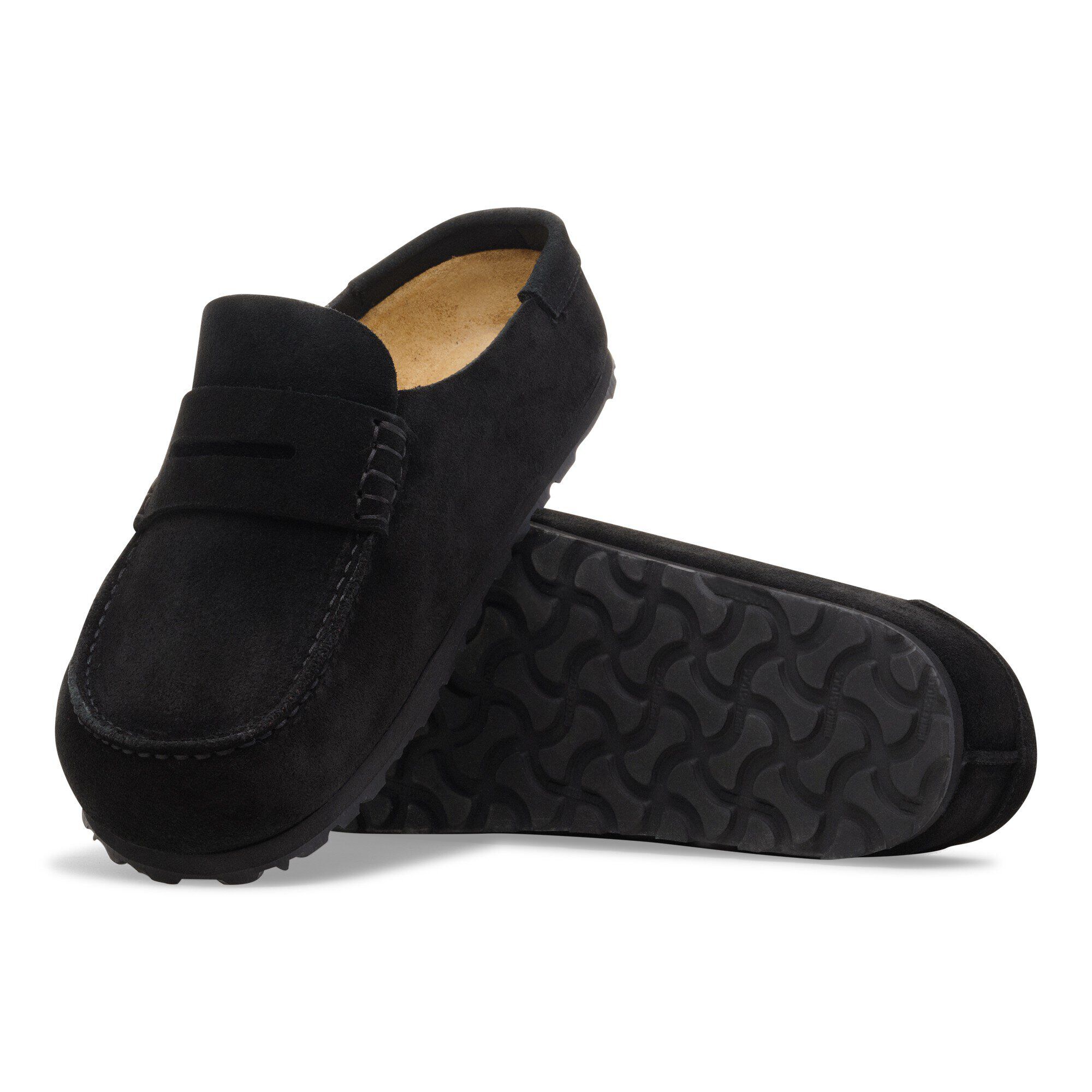 Naples Wrapped Suede Leather in Color Black | BIRKENSTOCK Oman