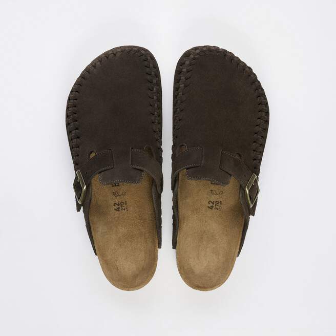 Boston Plaited Suede Leather