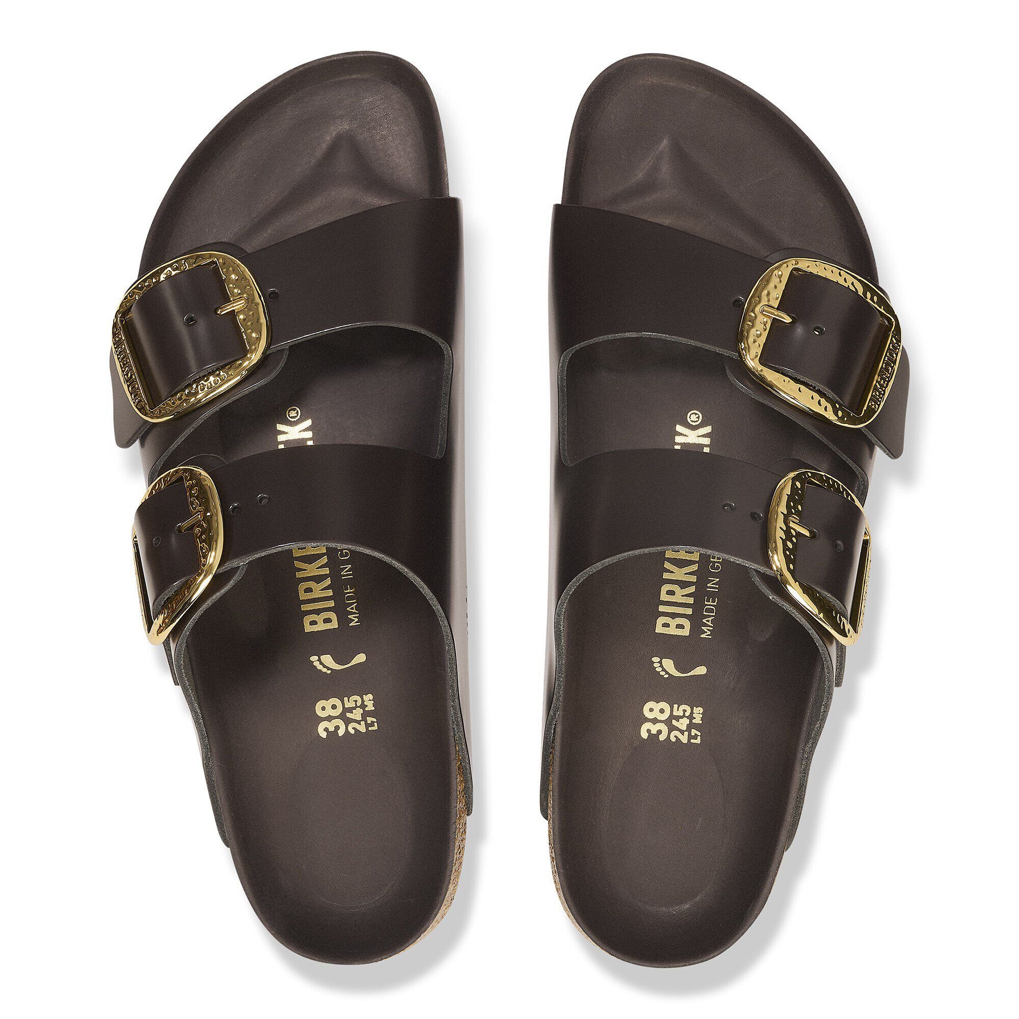 أريزونا إبزيم كبير جلد طبيعي لامع