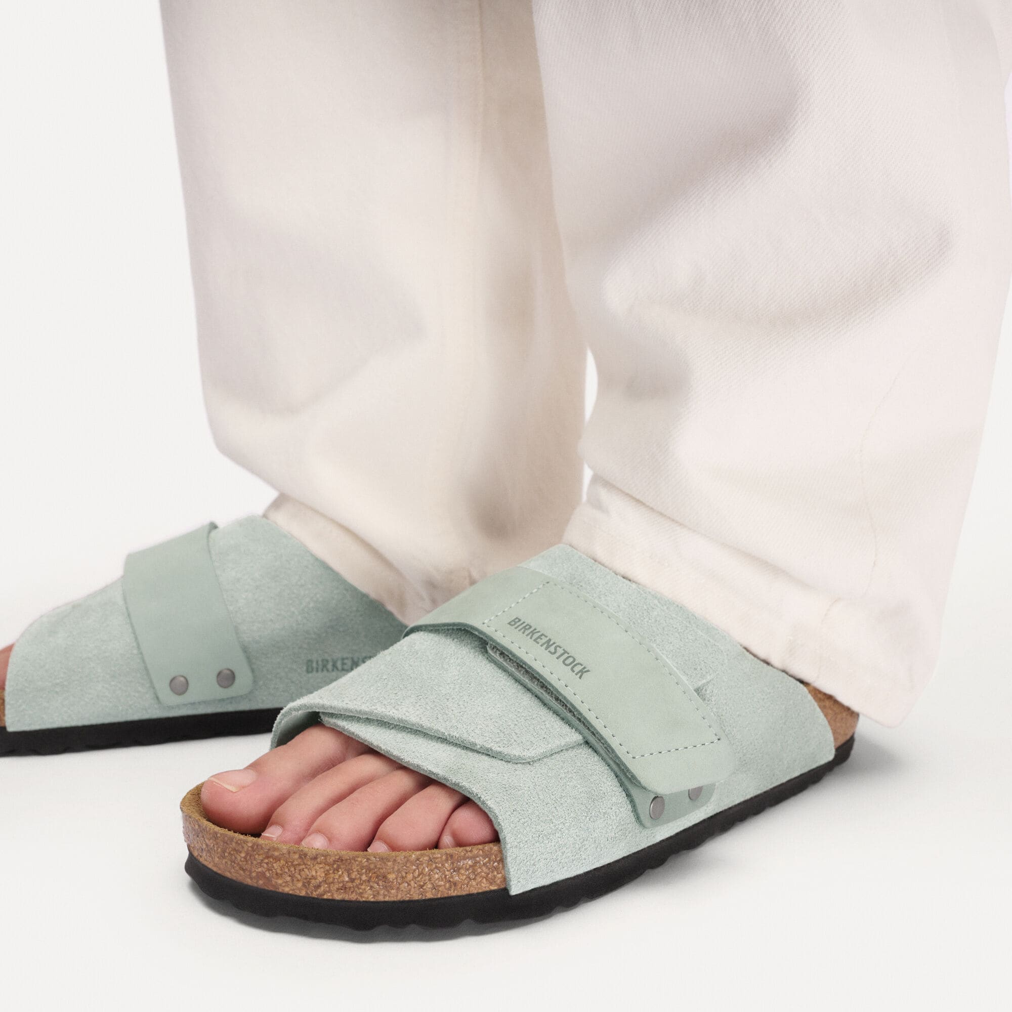 Kyoto Nubuck Leather/Suede Close-up with a female model