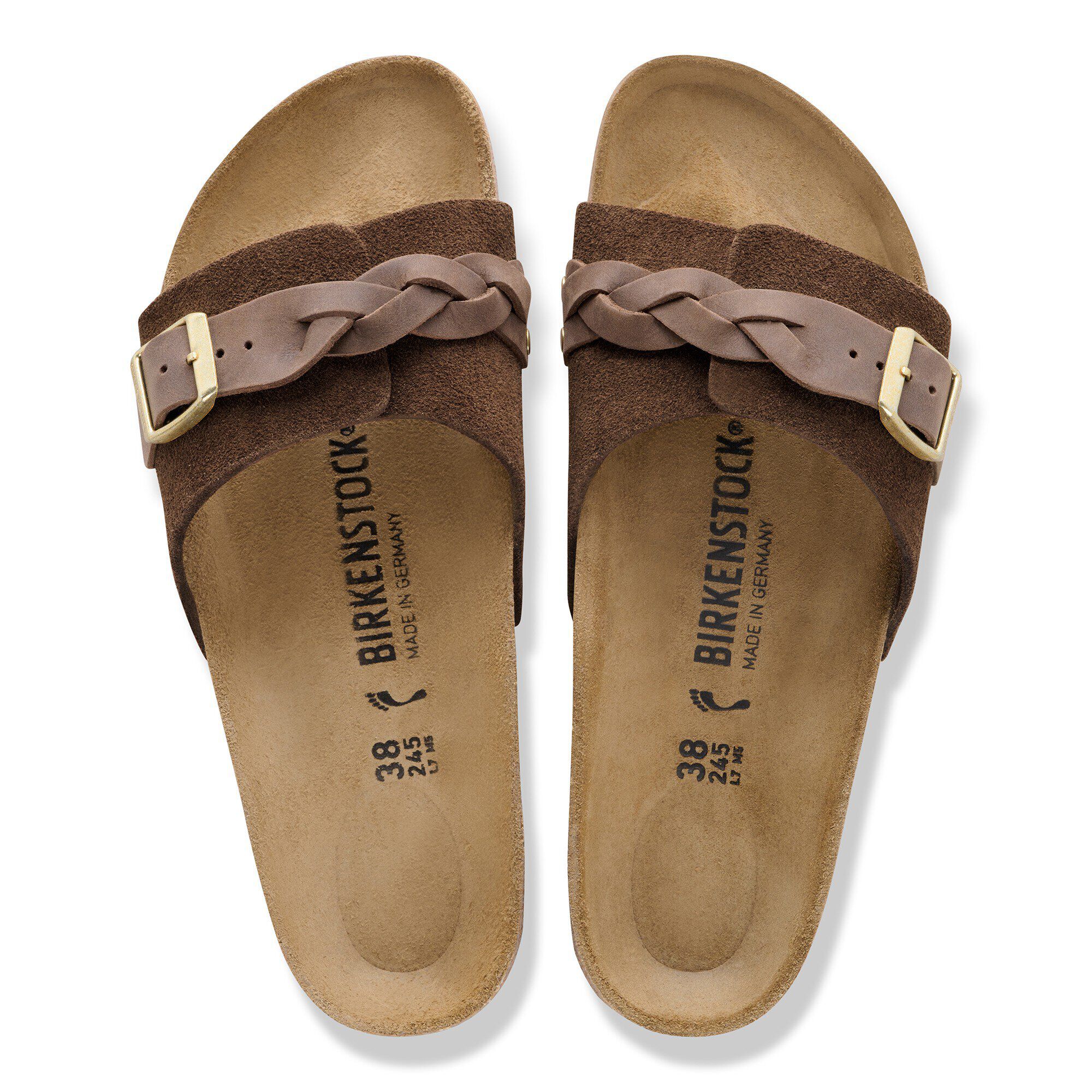 Oita Braided Suede Leather - a top view