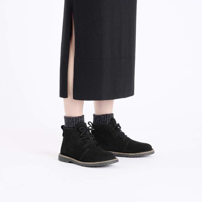 Uppsala Mid Shearling Suede Leather