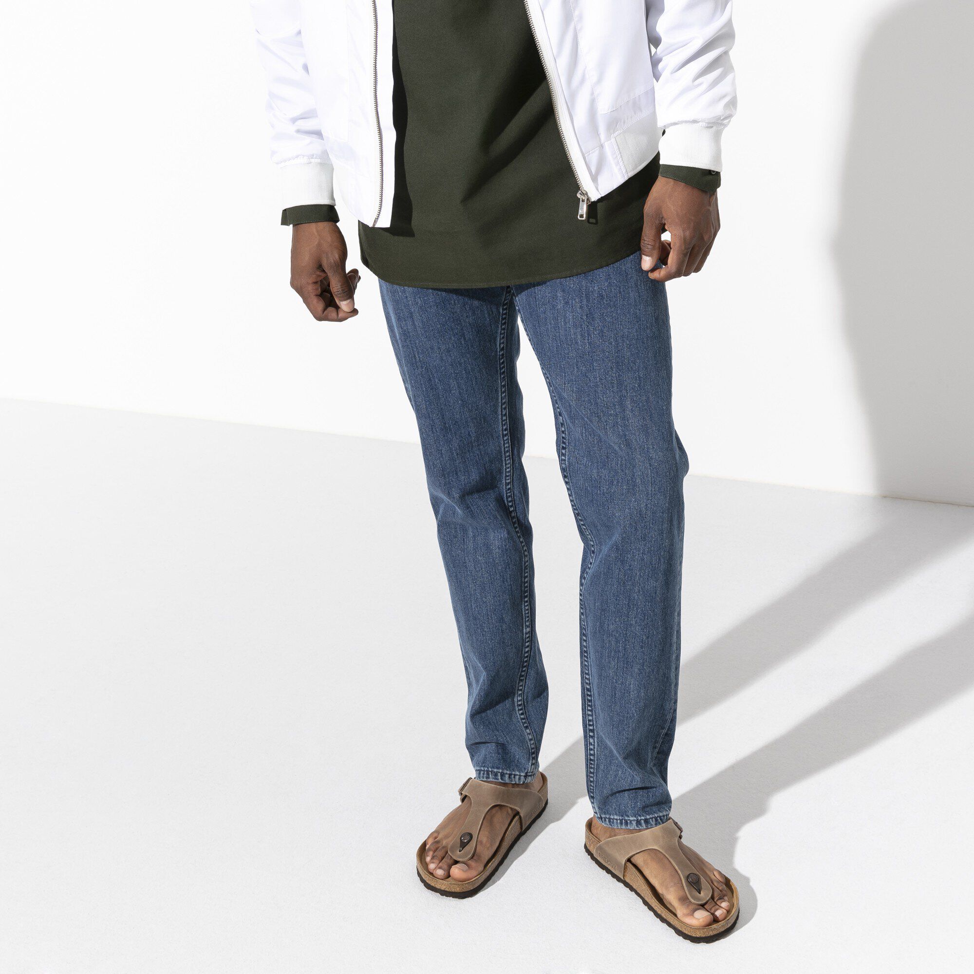   Close-up with a male model