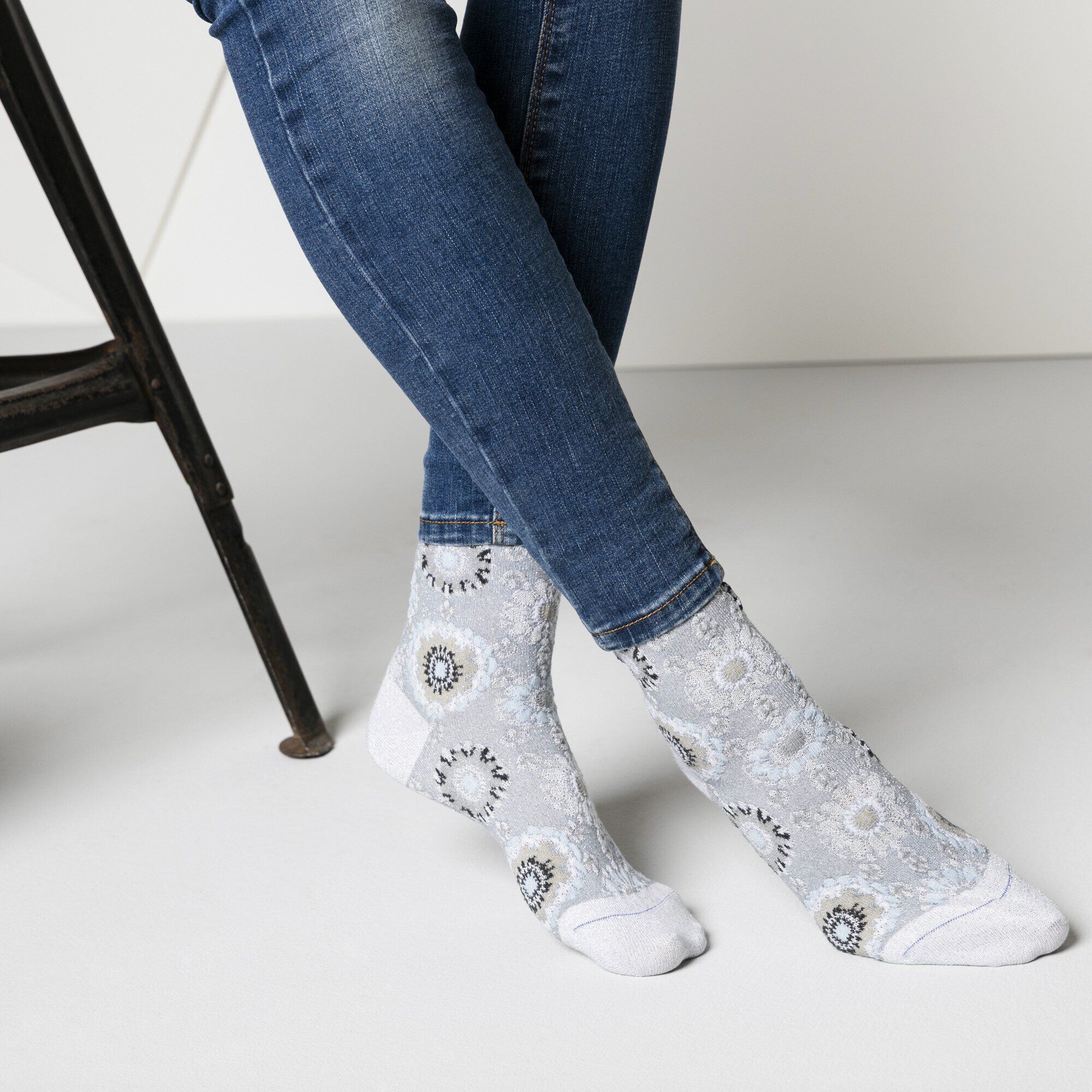 Cotton Bling Flowers Cotton/Polyamide/Lurex/Elastane