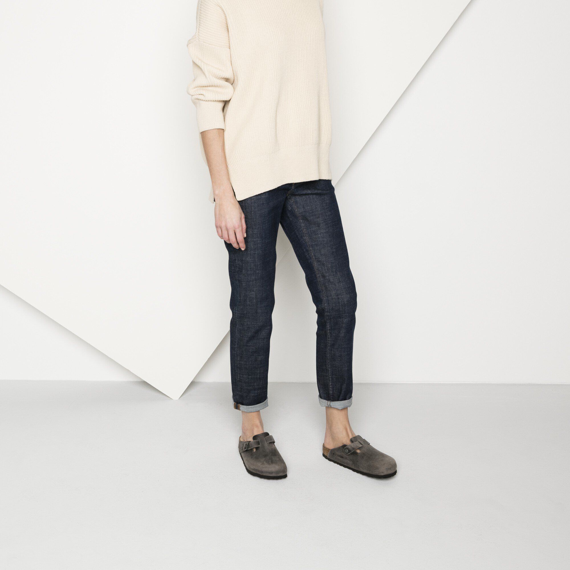 بوسطن نعل ناعم جلد معزز بالزيوت