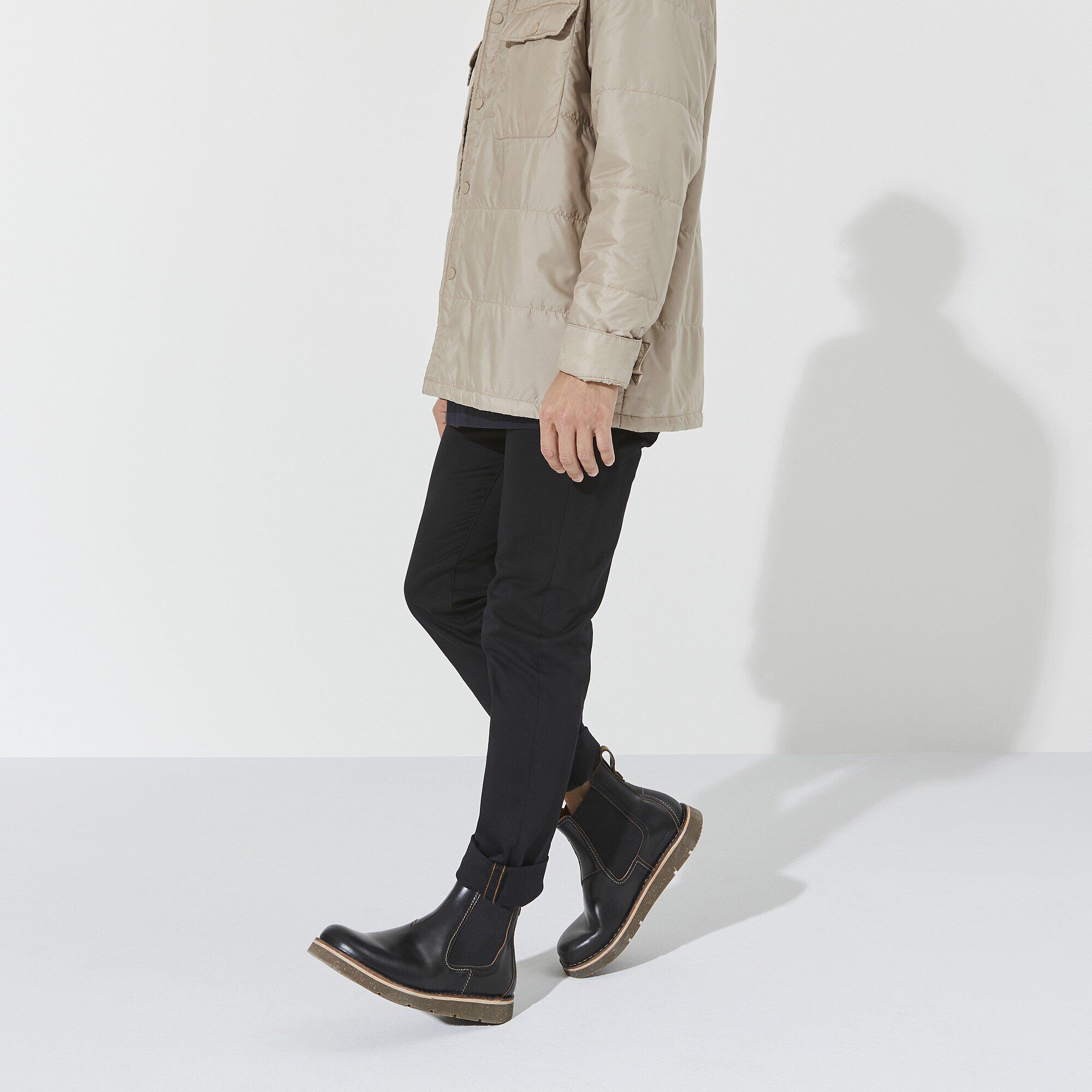 Birmingham Slip On Men Natural Leather Oiled