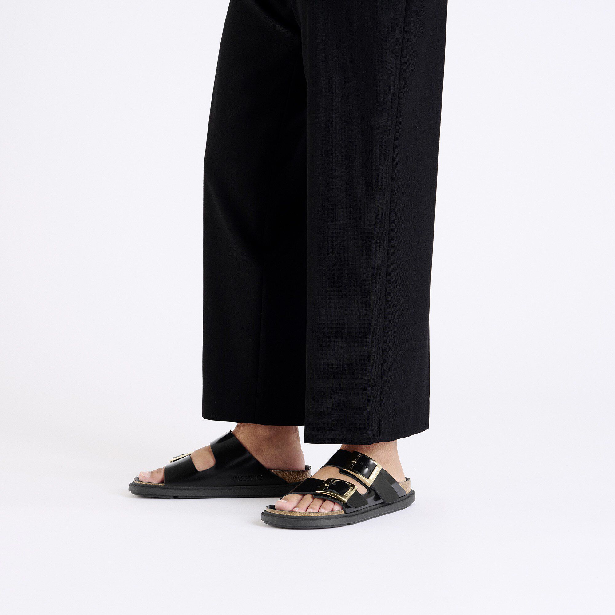 Arizona Droplet Buckle Natural Leather Patent