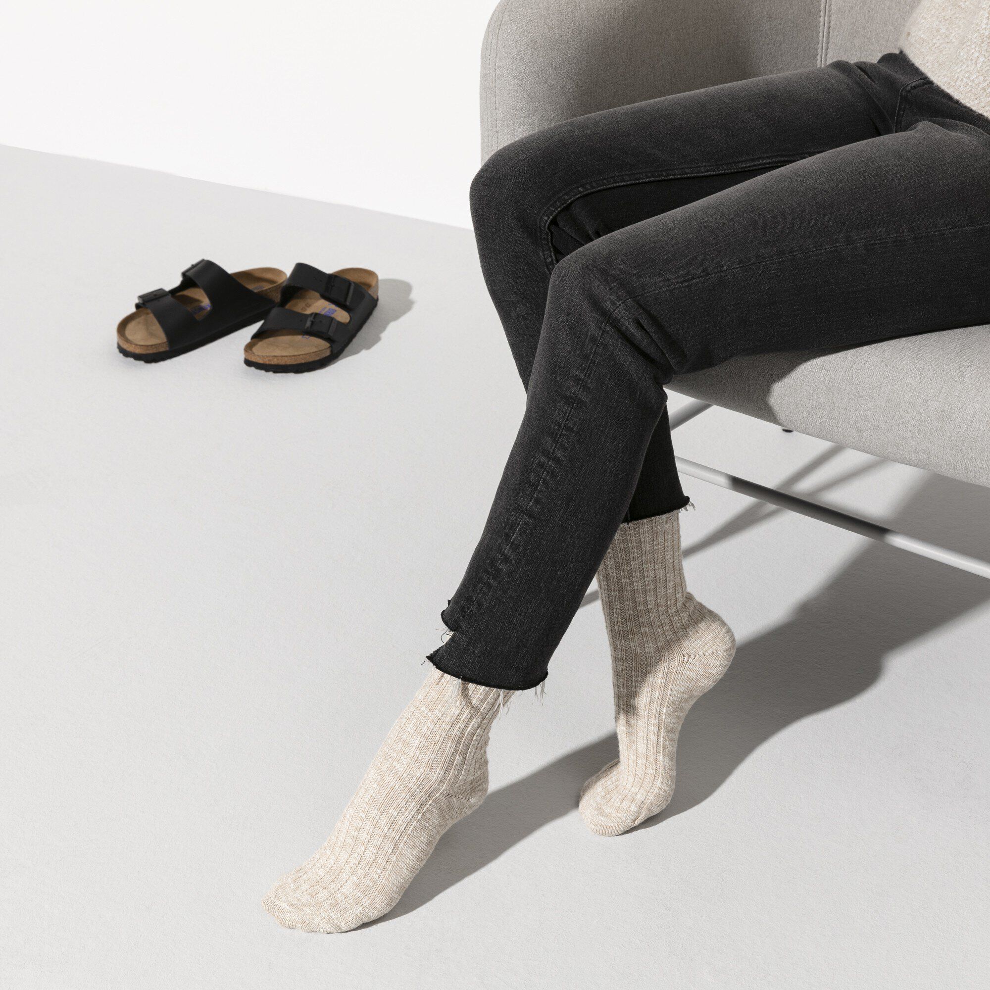 جوارب سلوب قطنية للنساء قطن/بولي أميد/إيلاستين