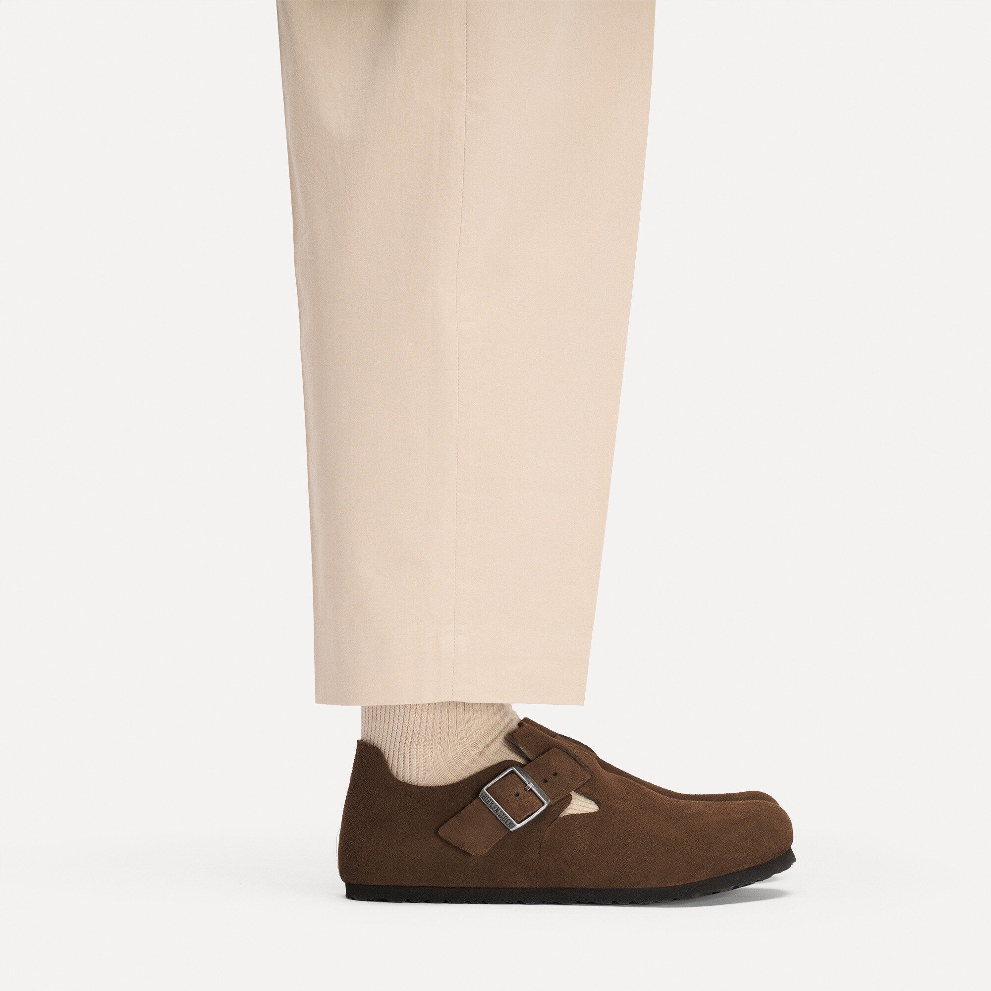 London Suede Leather with a male model