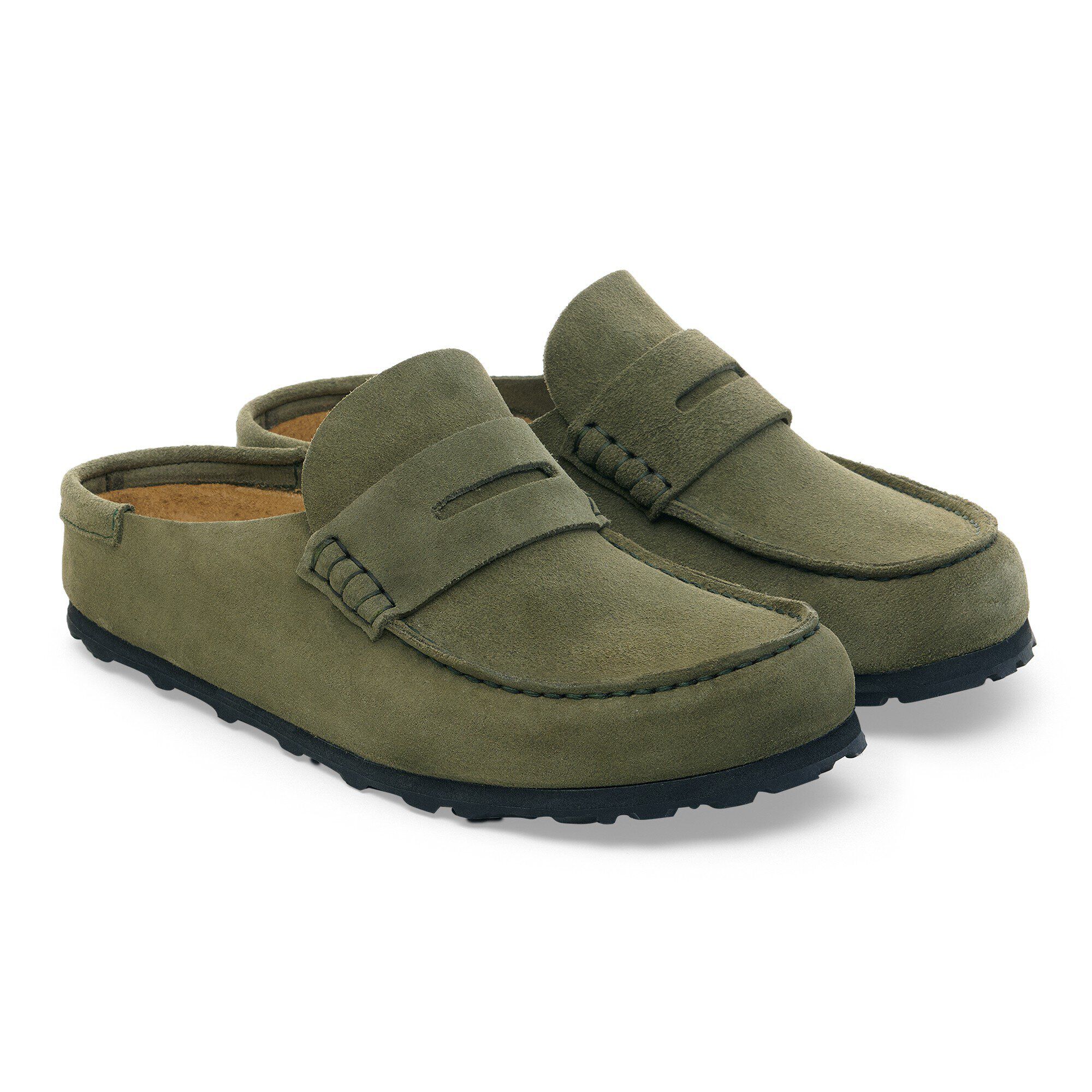 Naples Wrapped Suede Leather in Color Thyme | BIRKENSTOCK Czechia