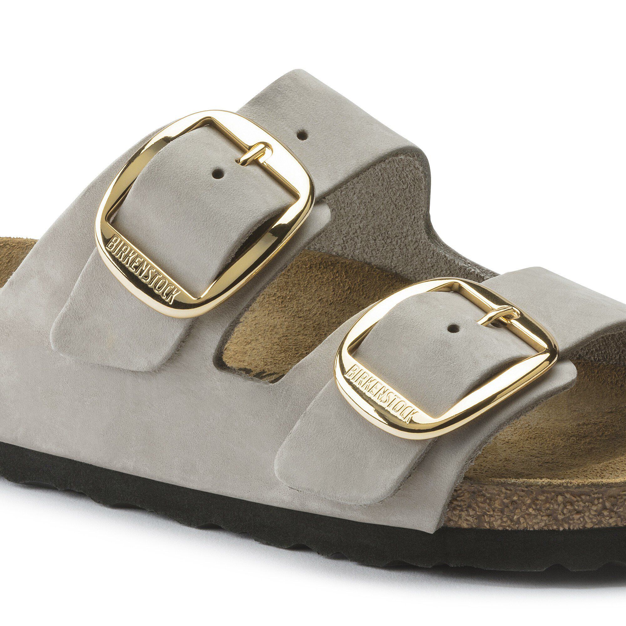 Arizona Big Buckle Nubuk Leather Close-up view showing material detail