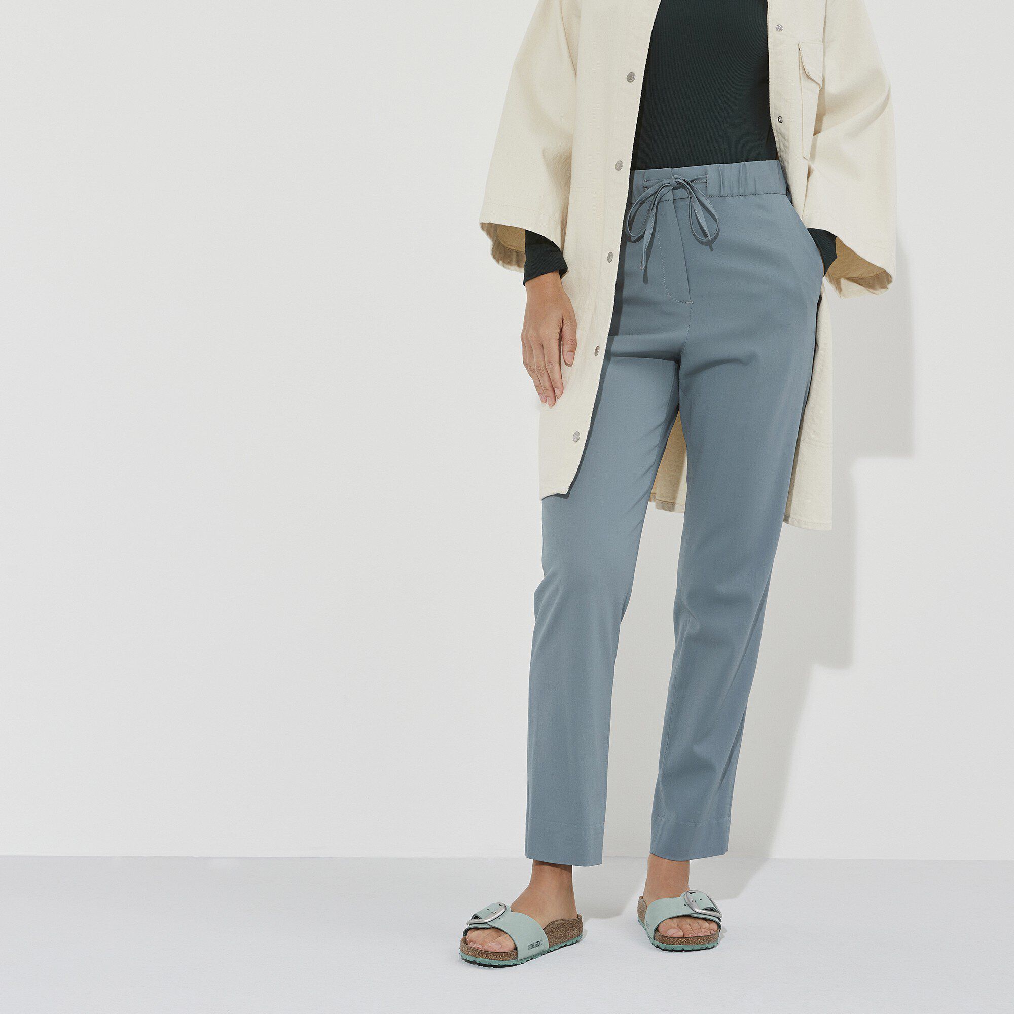 Madrid Big Buckle Nubuk Leather