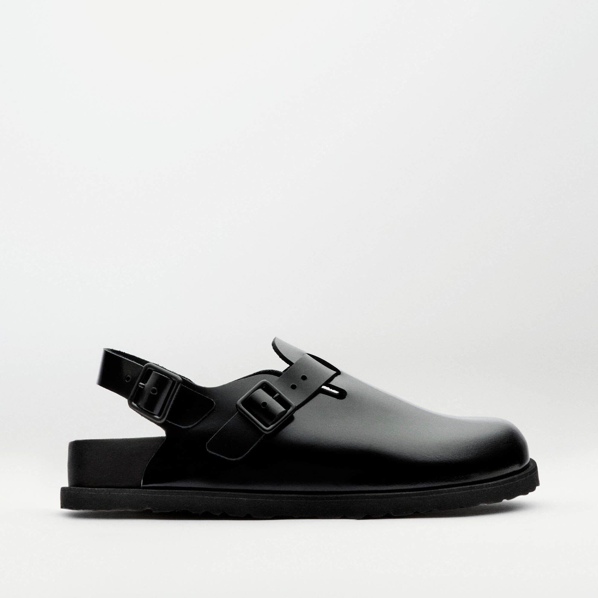 Tokio II Natural Leather in Color Premium Black | BIRKENSTOCK Oman
