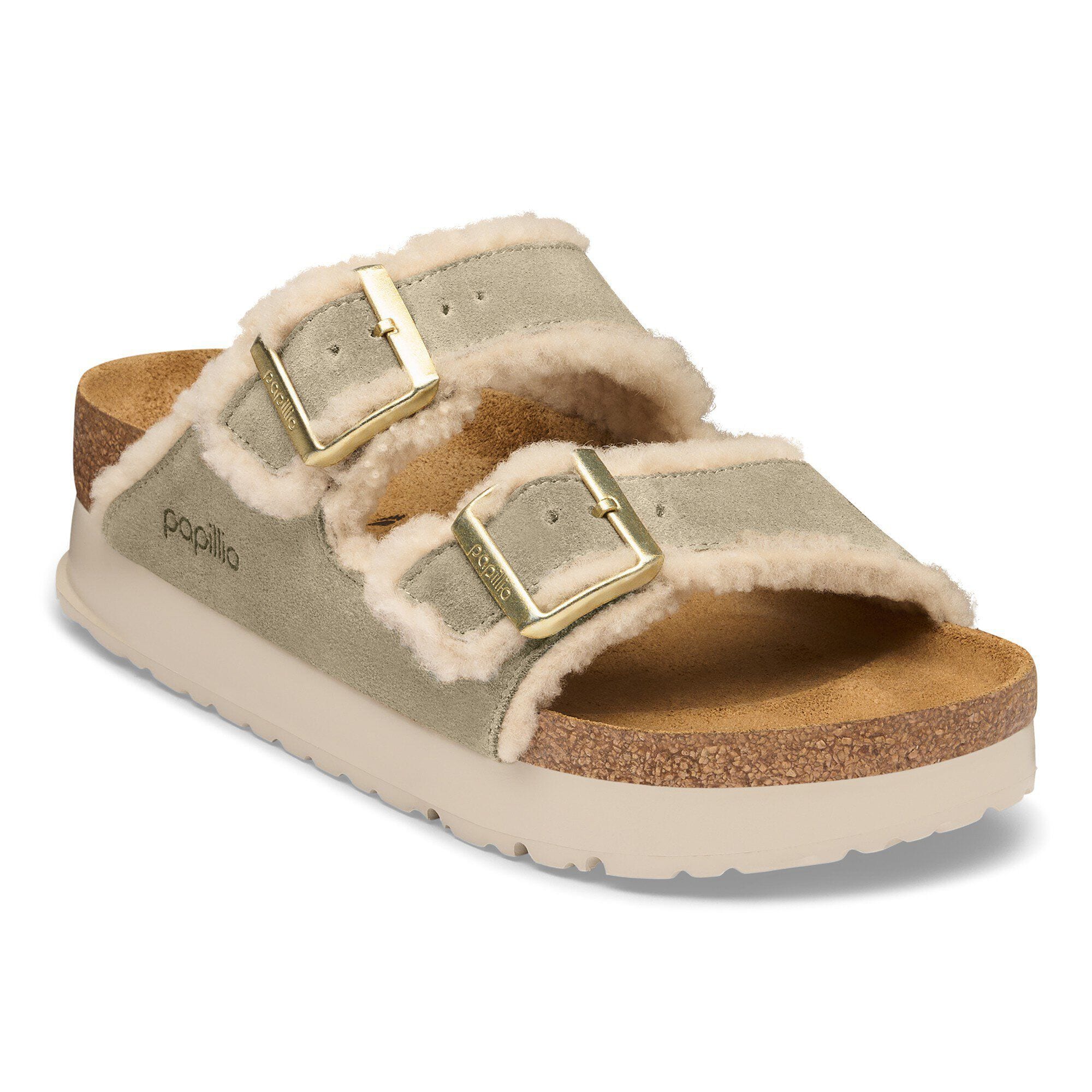 Arizona Flex Platform Shearling Suede Leather/Fur - main image