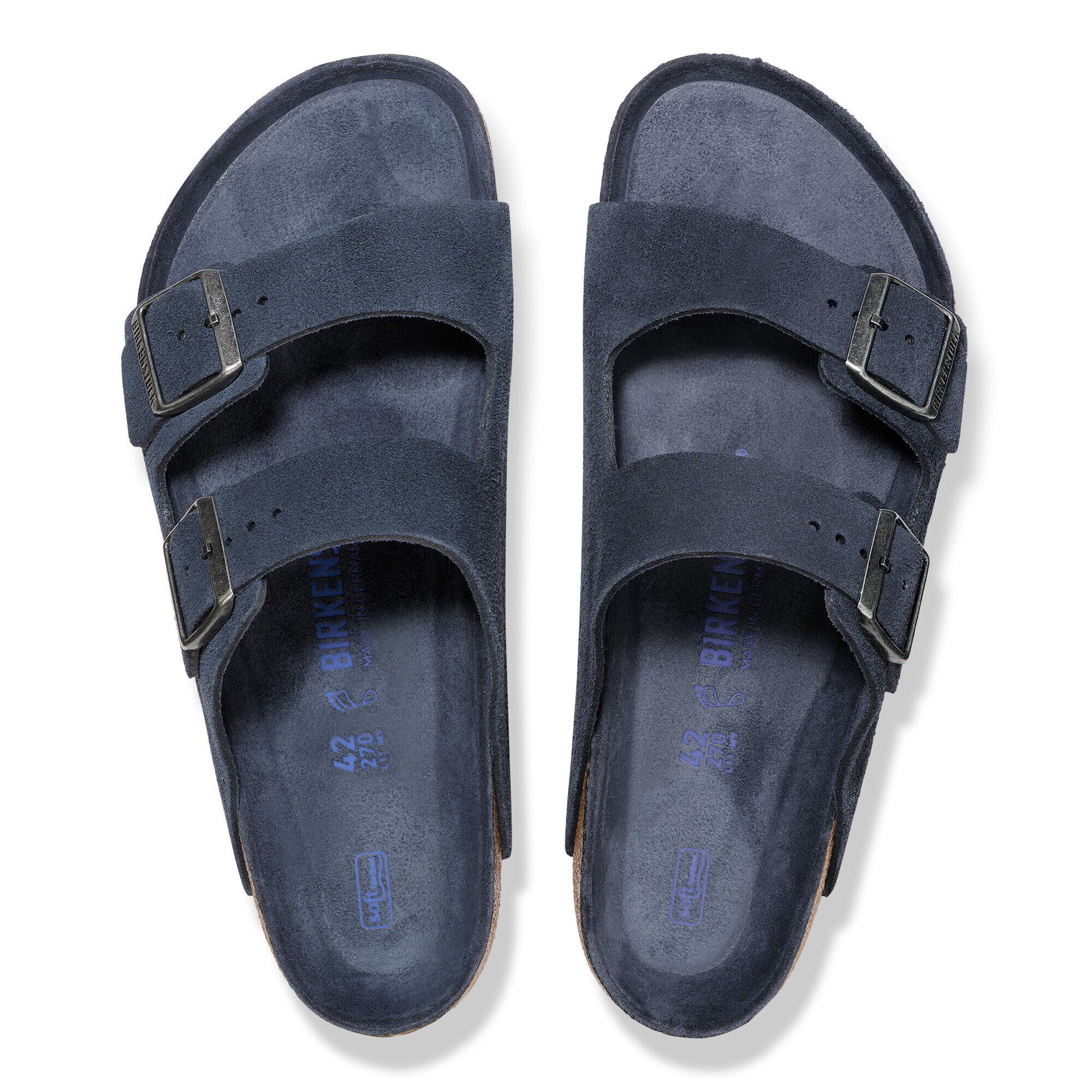 Arizona Soft Footbed Suede Leather In Color New Navy Tonal BIRKENSTOCK UK Arizona Soft Footbed Suede Leather In Color New Navy Tonal BIRKENSTOCK UK