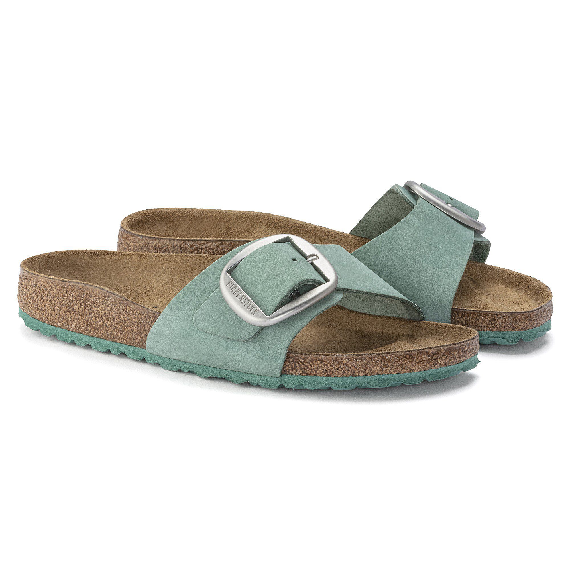 Madrid Big Buckle Nubuk Leather