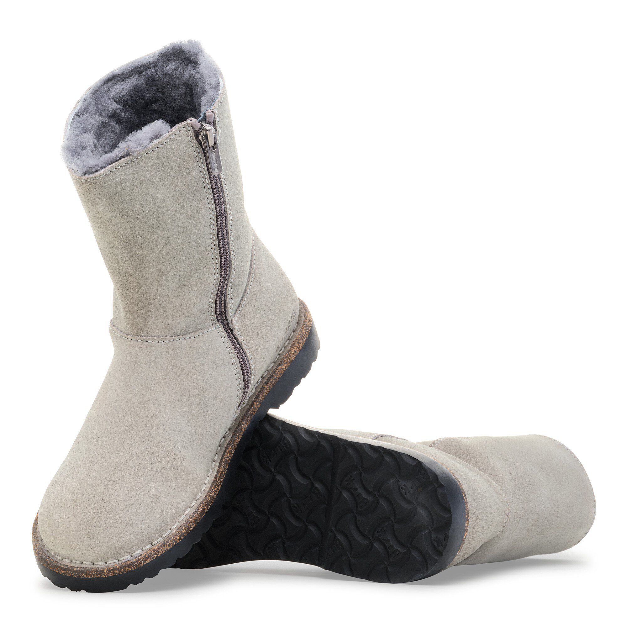 Uppsala Zip Shearling Suede Leather