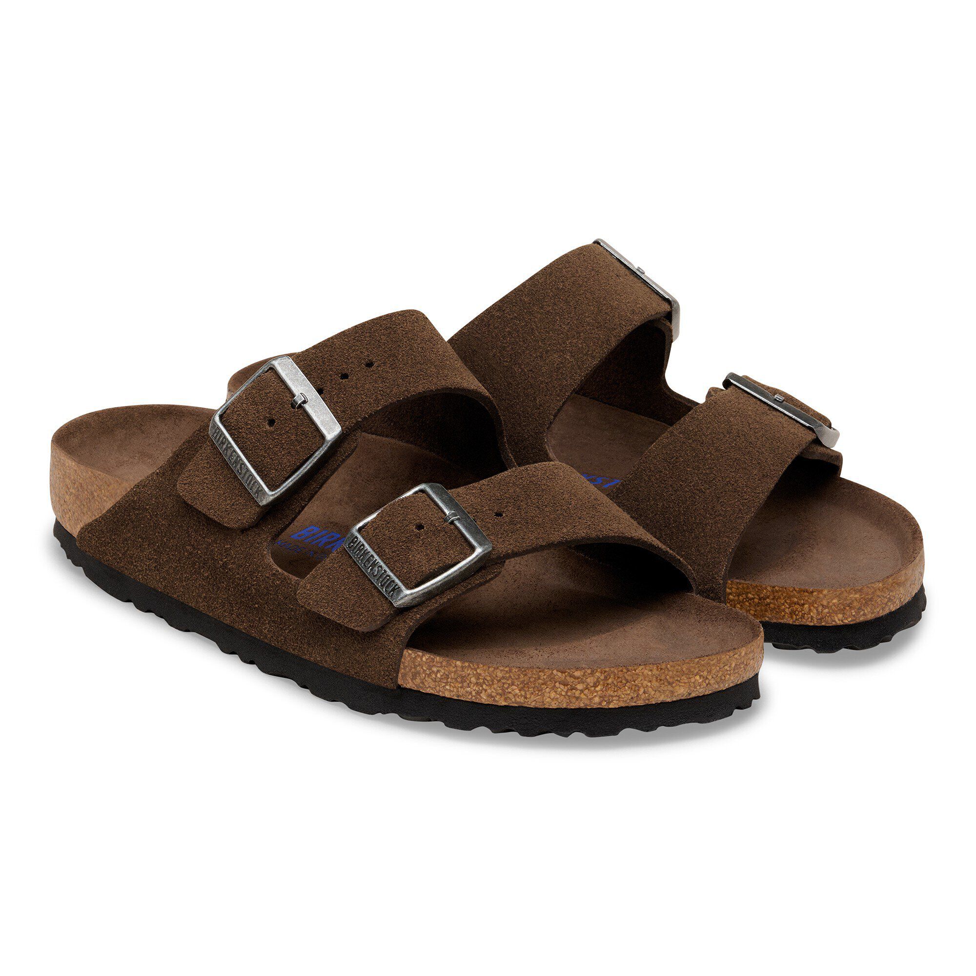 Arizona Soft Footbed Suede Leather - shown as a pair