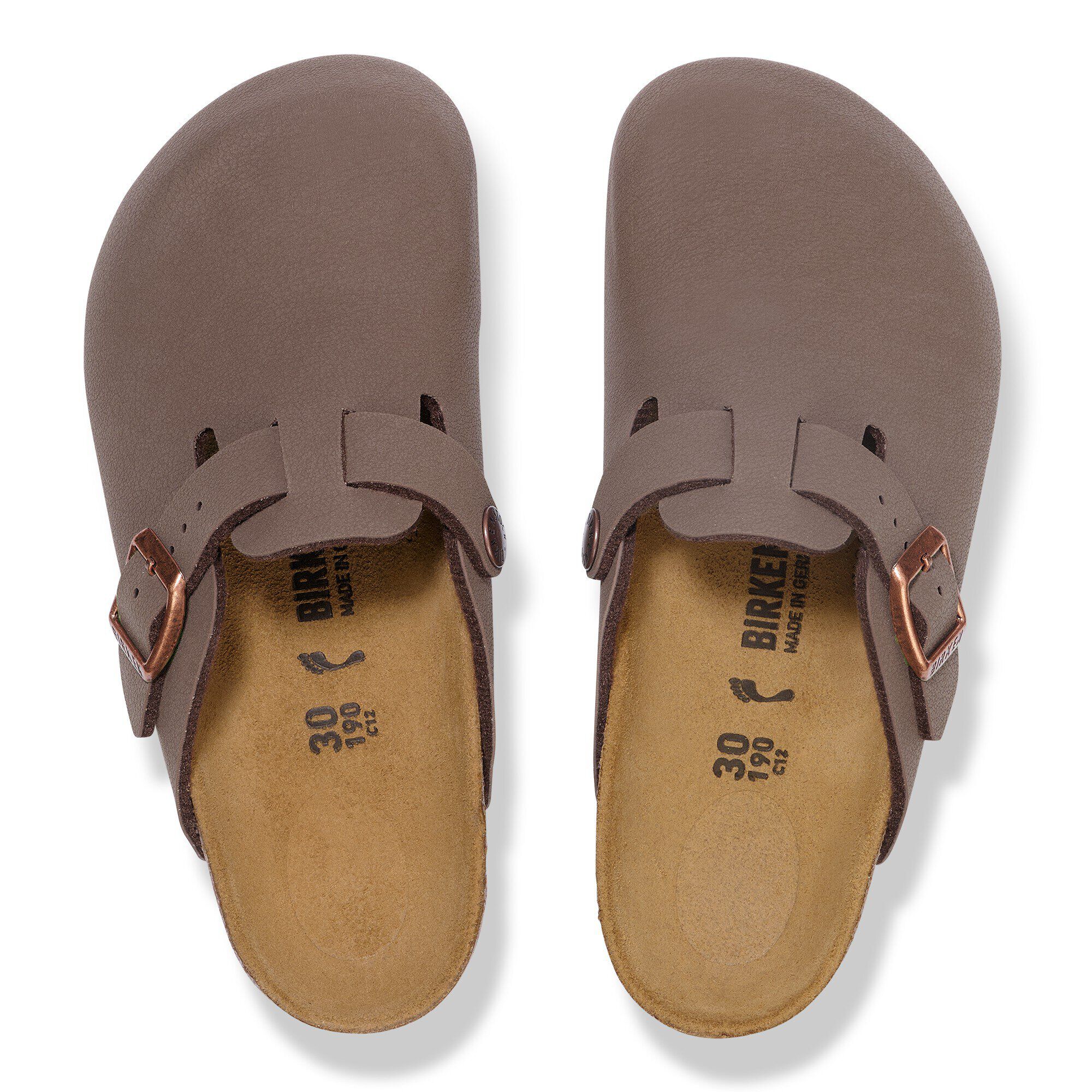 Boston Kids BS Birko-Flor Nubuk in Color Mocca | BIRKENSTOCK