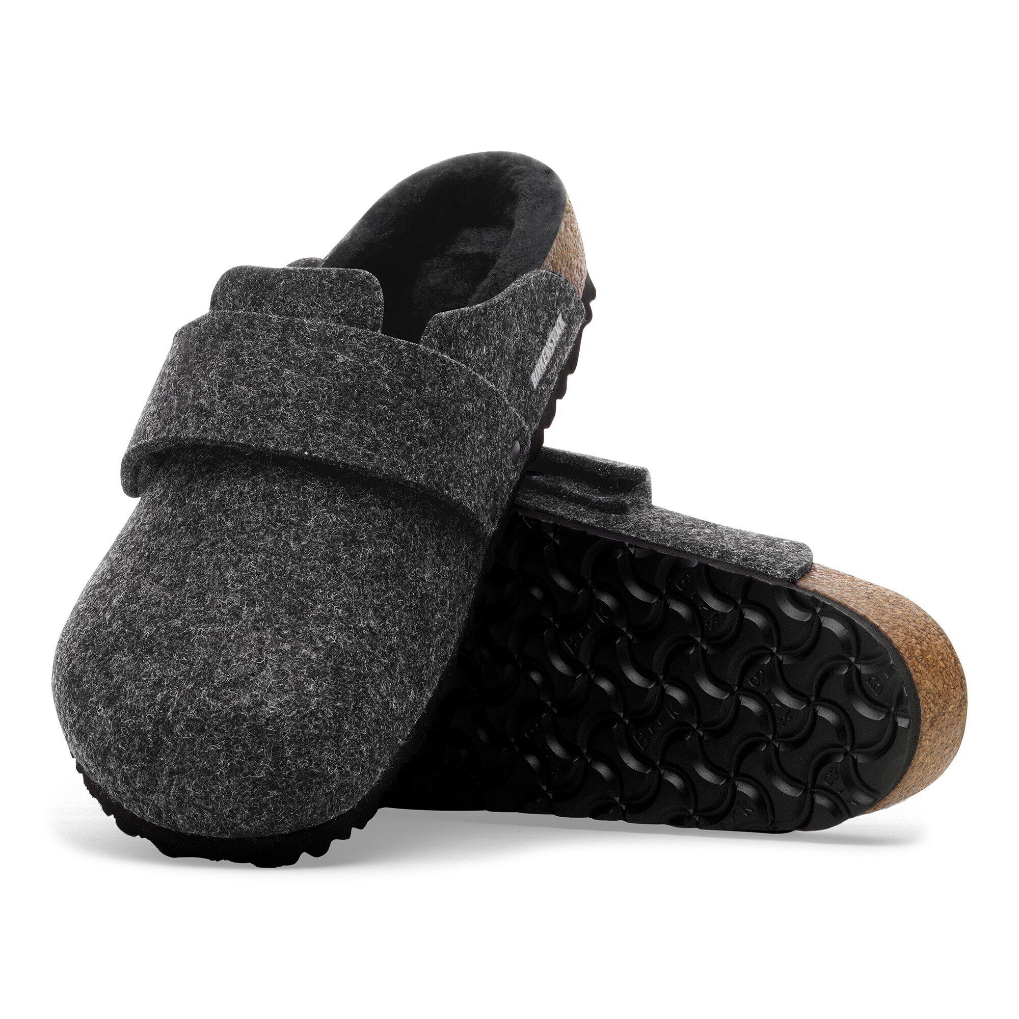 Loma Shearling Feutre de laine with outer sole details