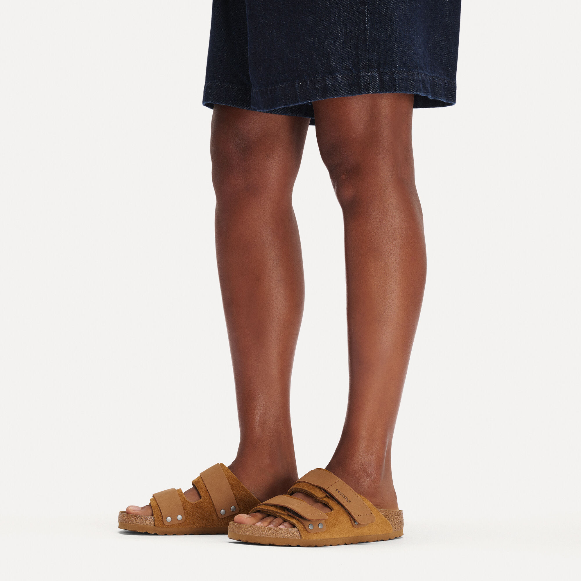 Uji Nubuck Leather/Suede with a female model