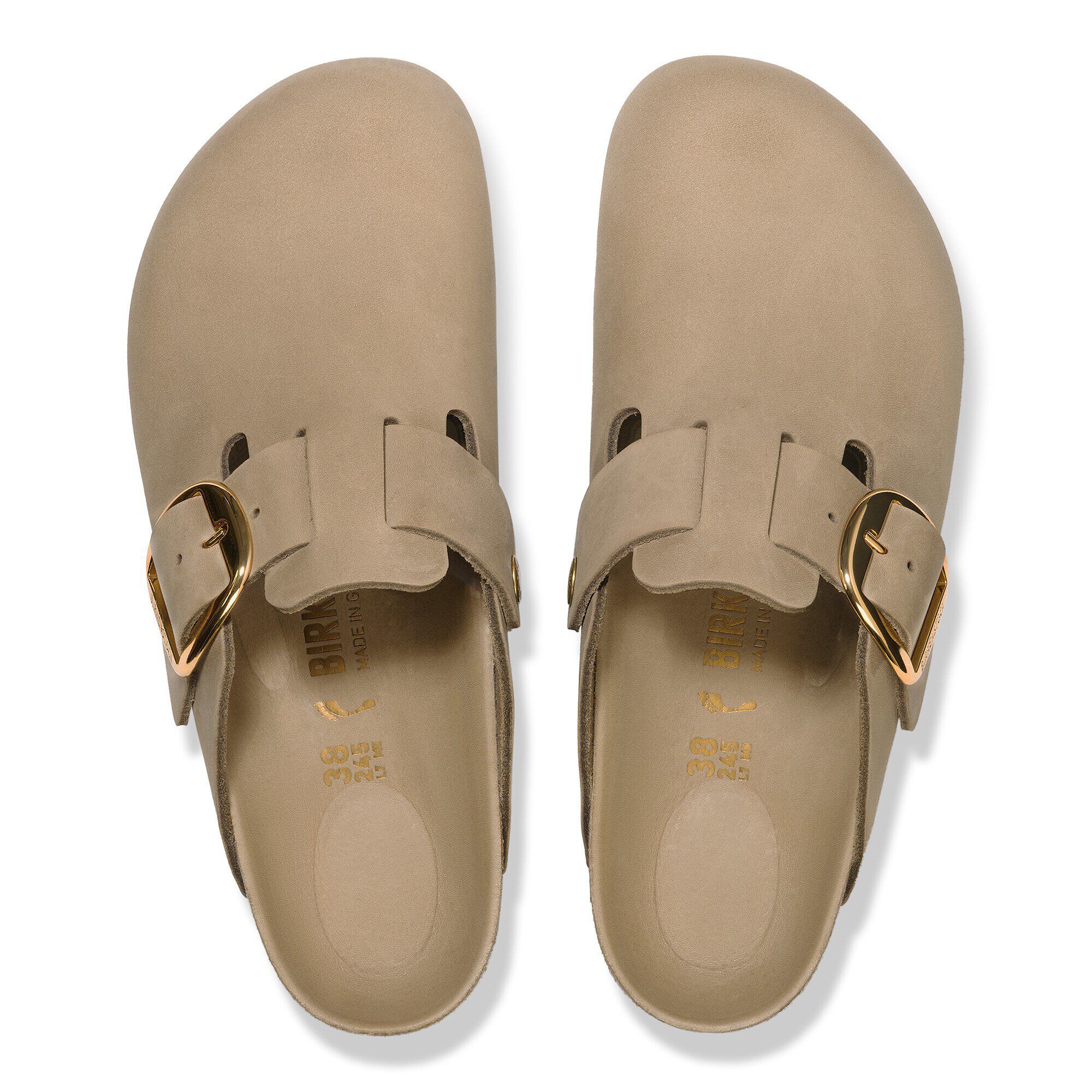 Boston Big Buckle Natural Leather Oiled