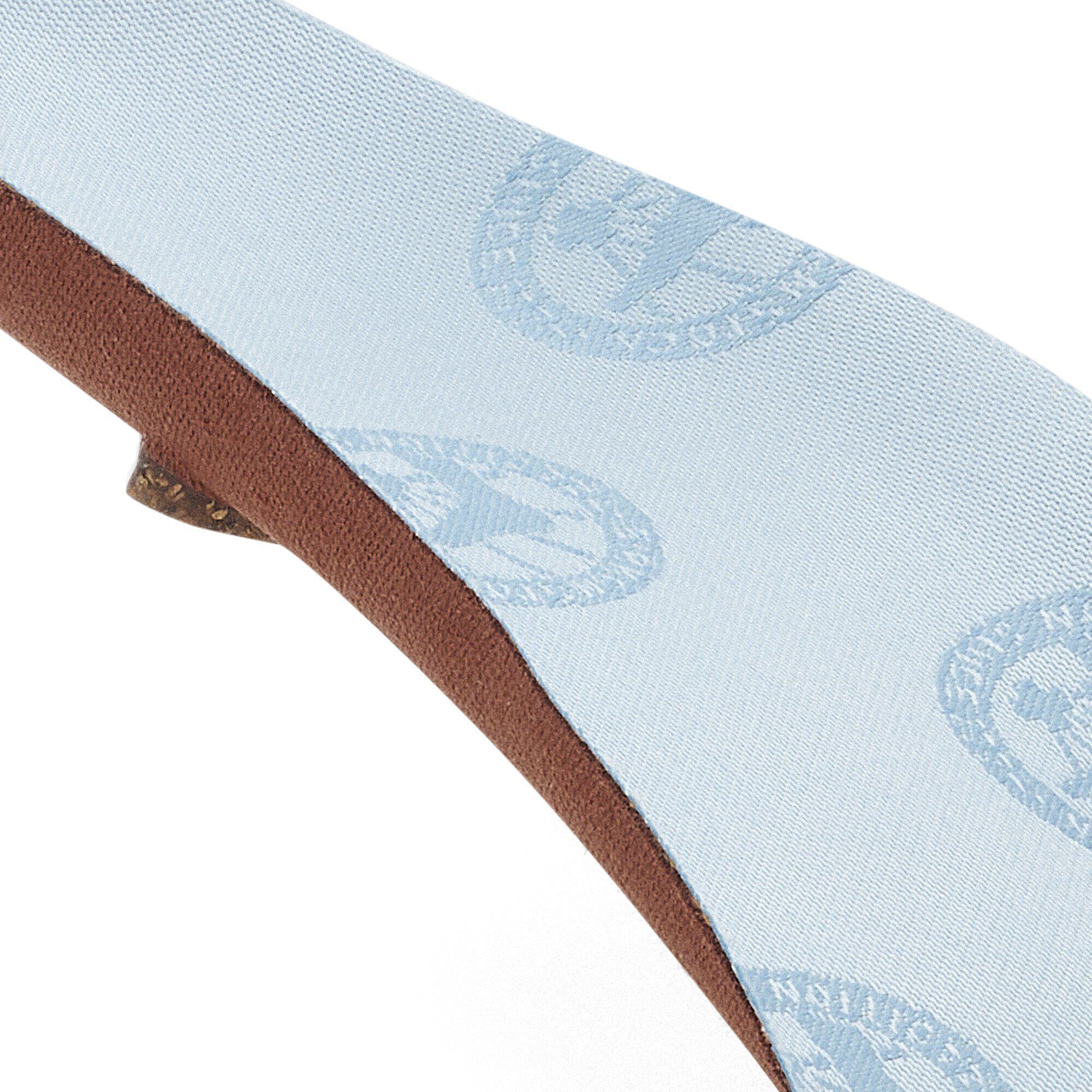 Blue Footbed Heels M Cotton