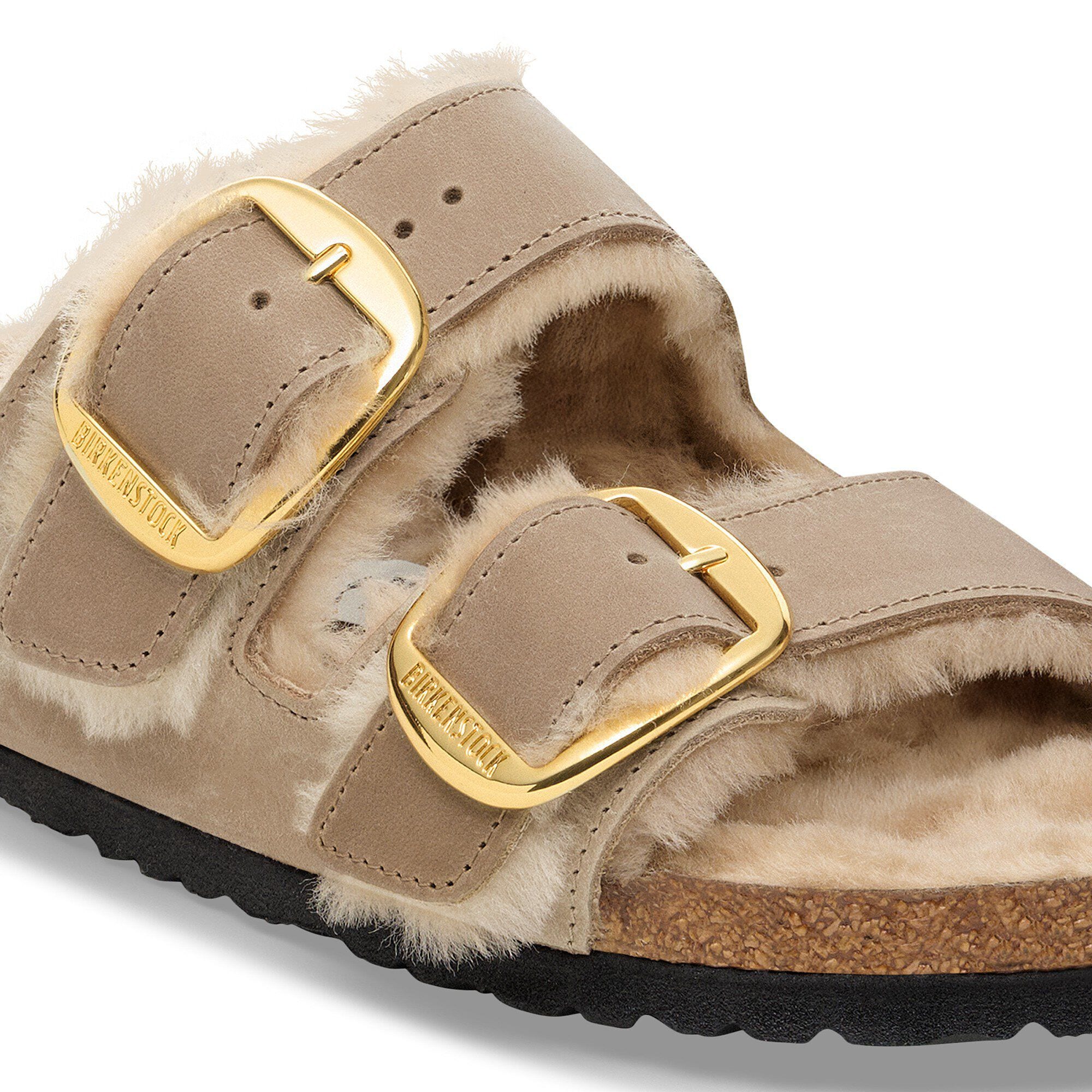 Arizona Big Buckle Lana de borrego Cuero engrasado