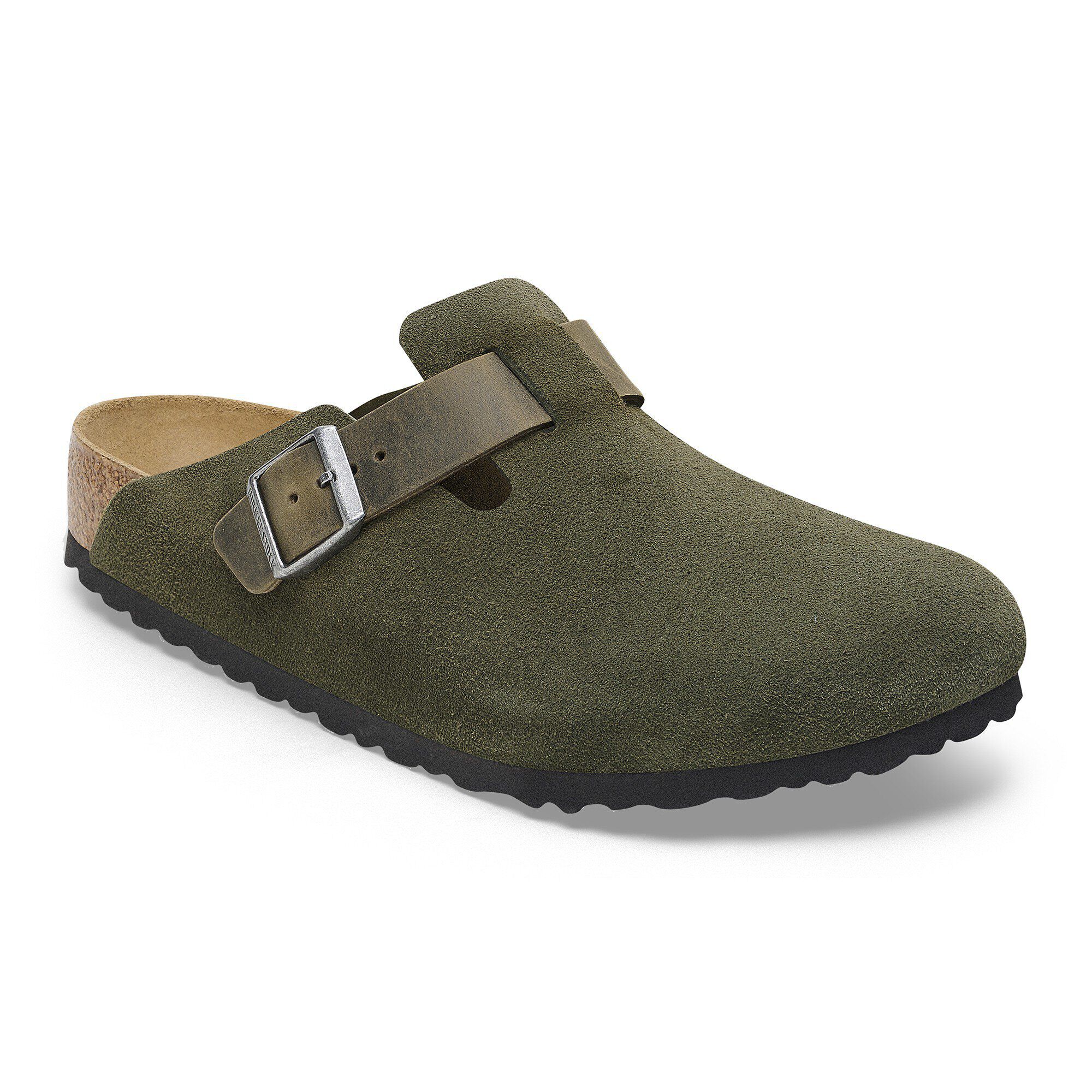 Boston BS Mixed Leather in Color Thyme | BIRKENSTOCK Qatar