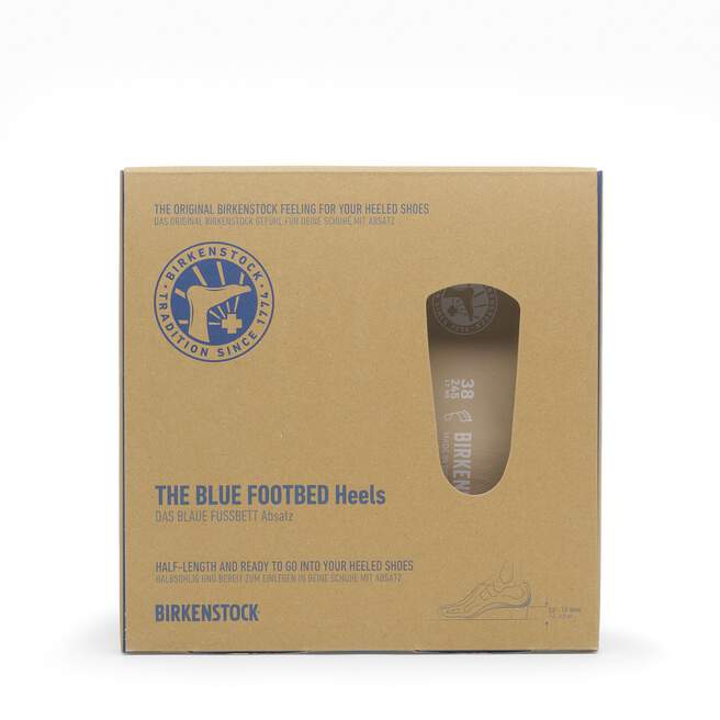 blue Footbed heels Leather  blue Footbed heels Leather