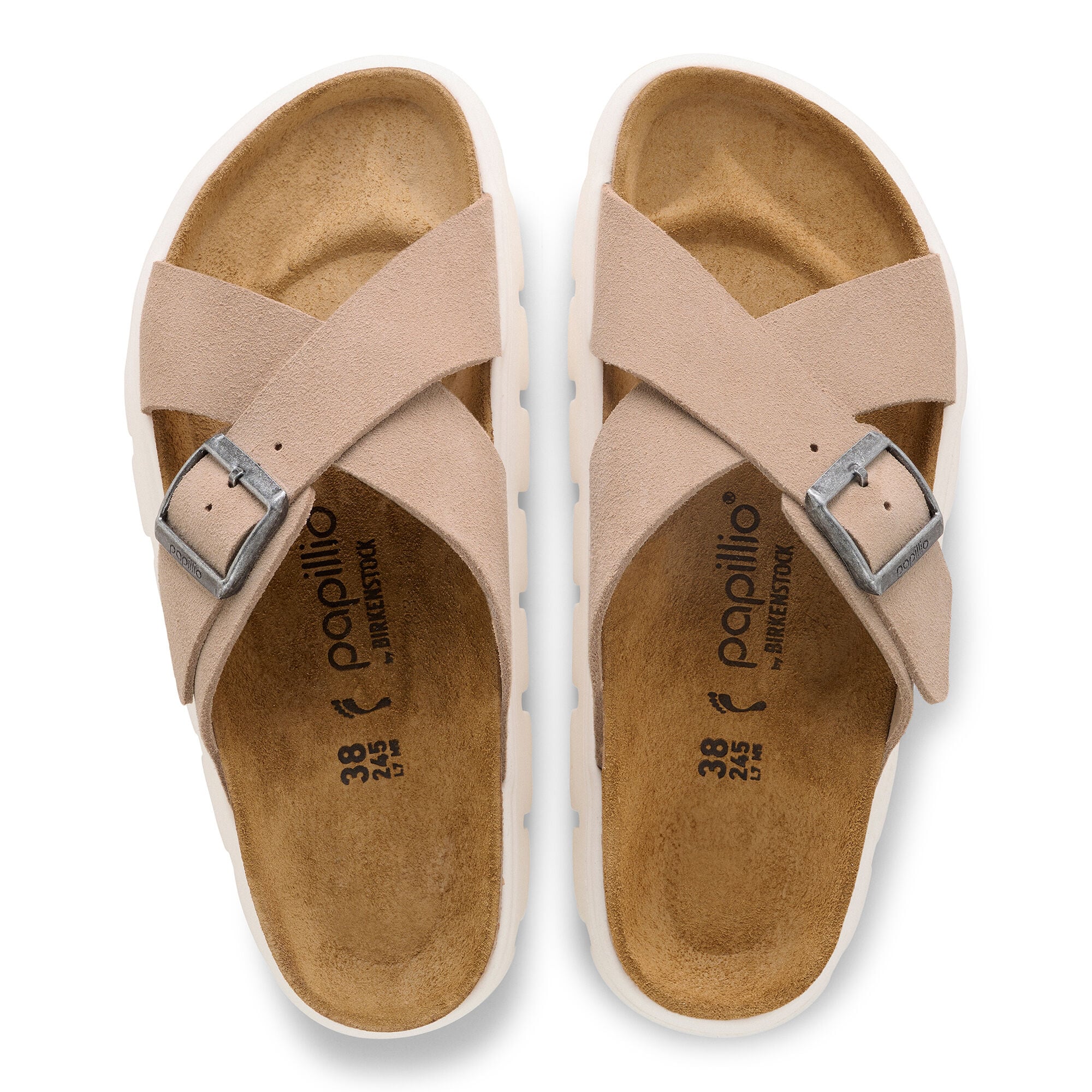 Siena PAP Chunky Suede Leather - a top view