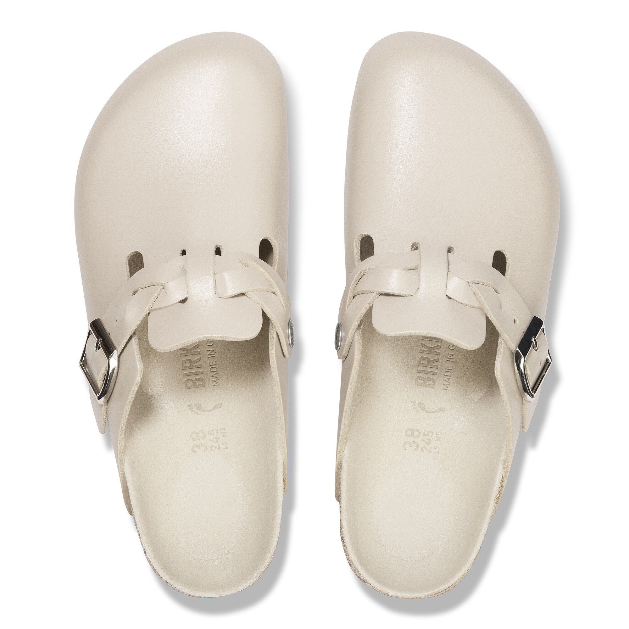 Boston Braided Natural Leather in Color New Dressy Oyster