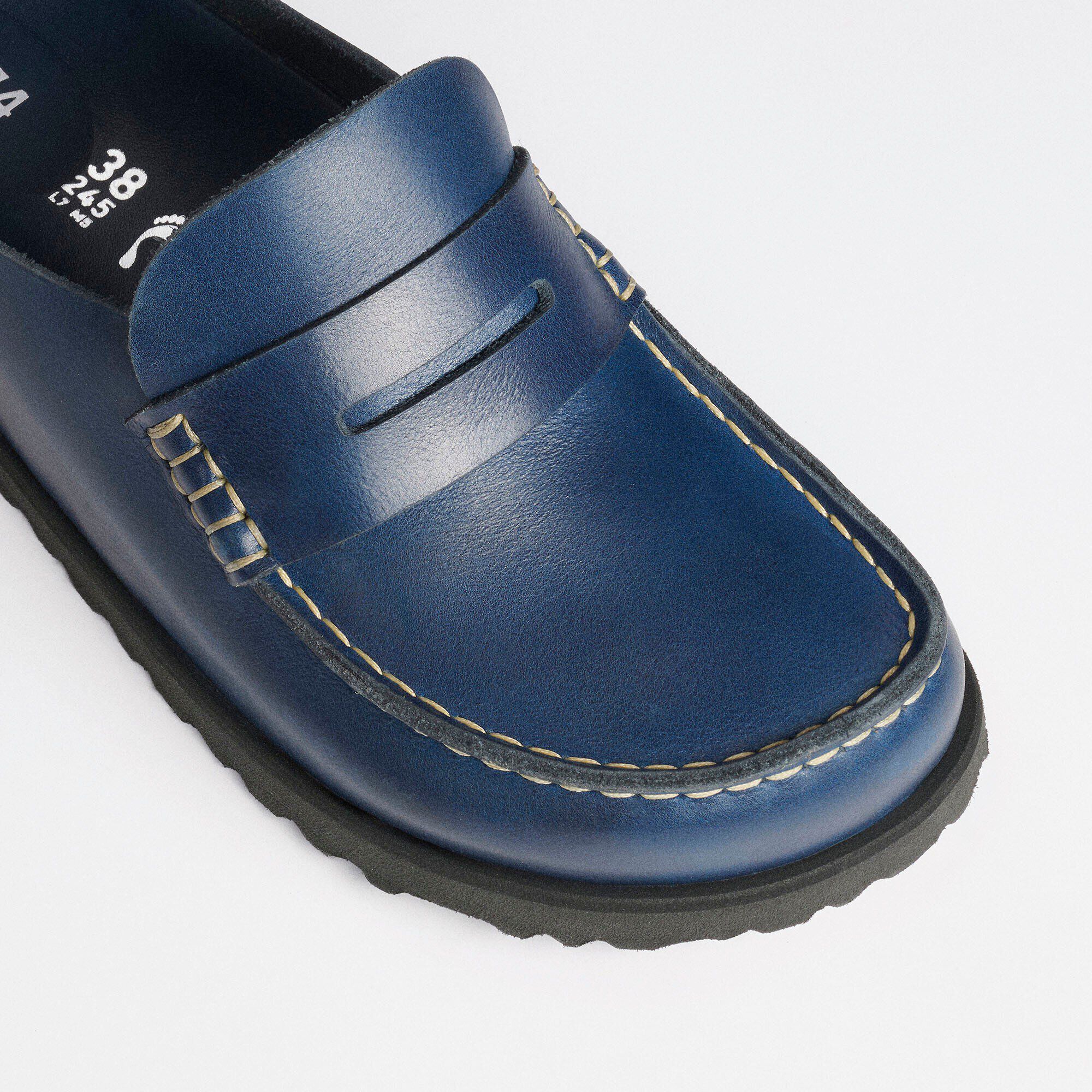1774 Naples Wrapped Natural Leather Oiled in Color Midnight Navy