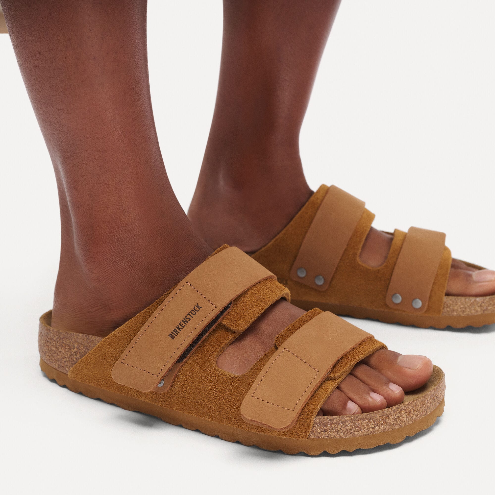 Uji Nubuck Leather/Suede Close-up with a female model