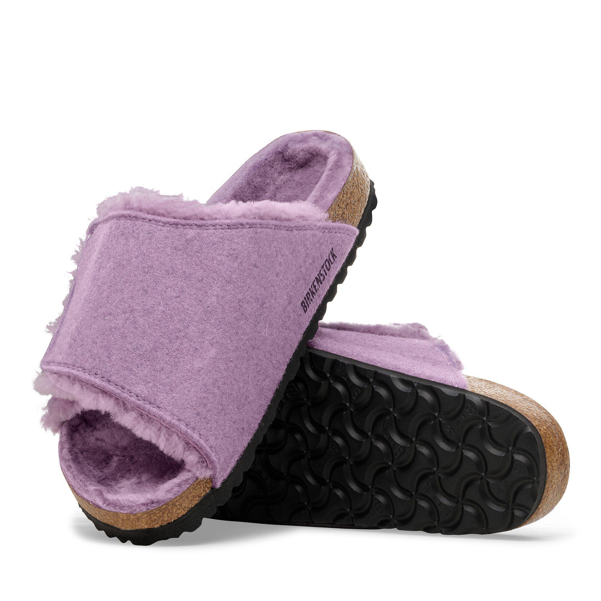 Solana Shearling Feutre de laine with outer sole details