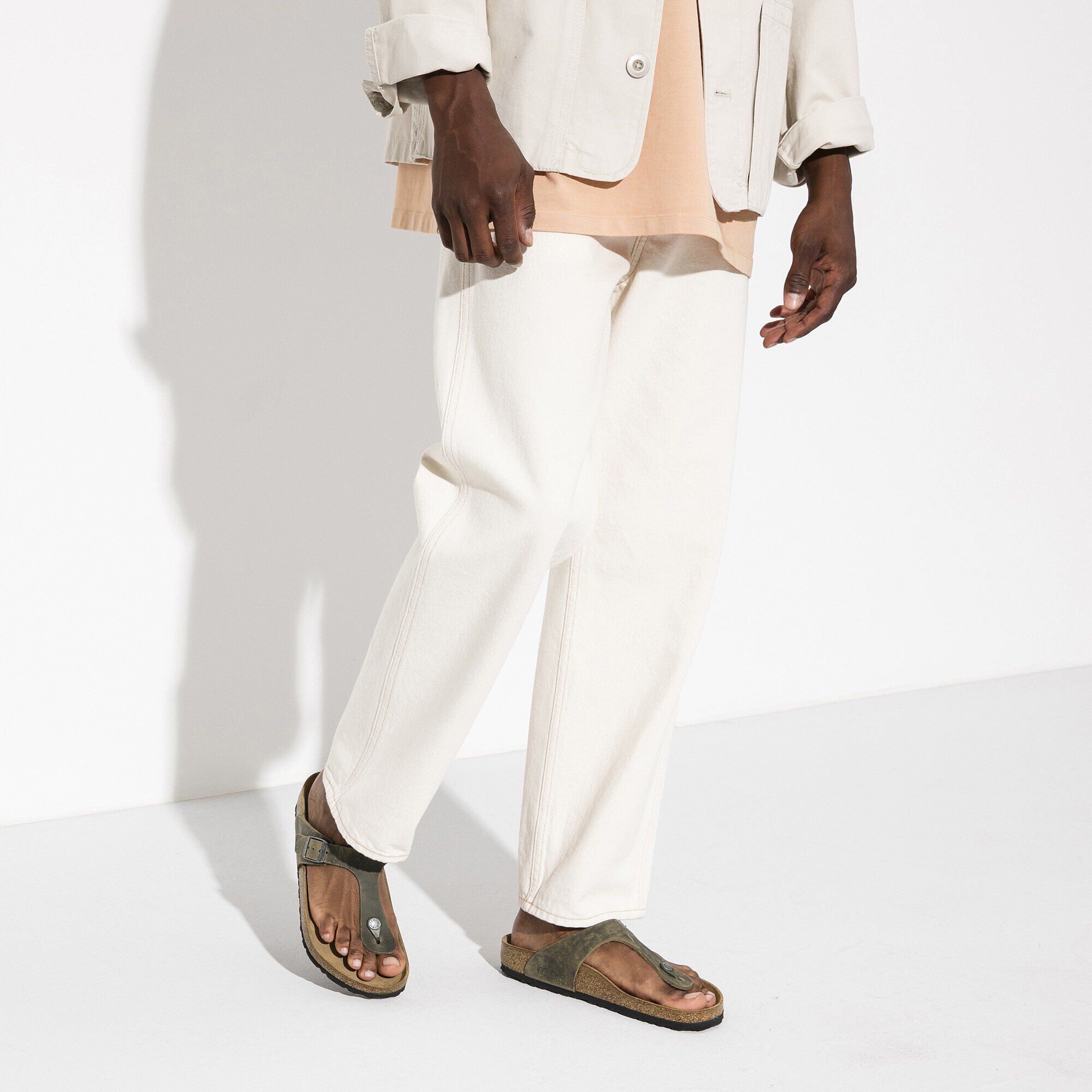   Close-up with a male model