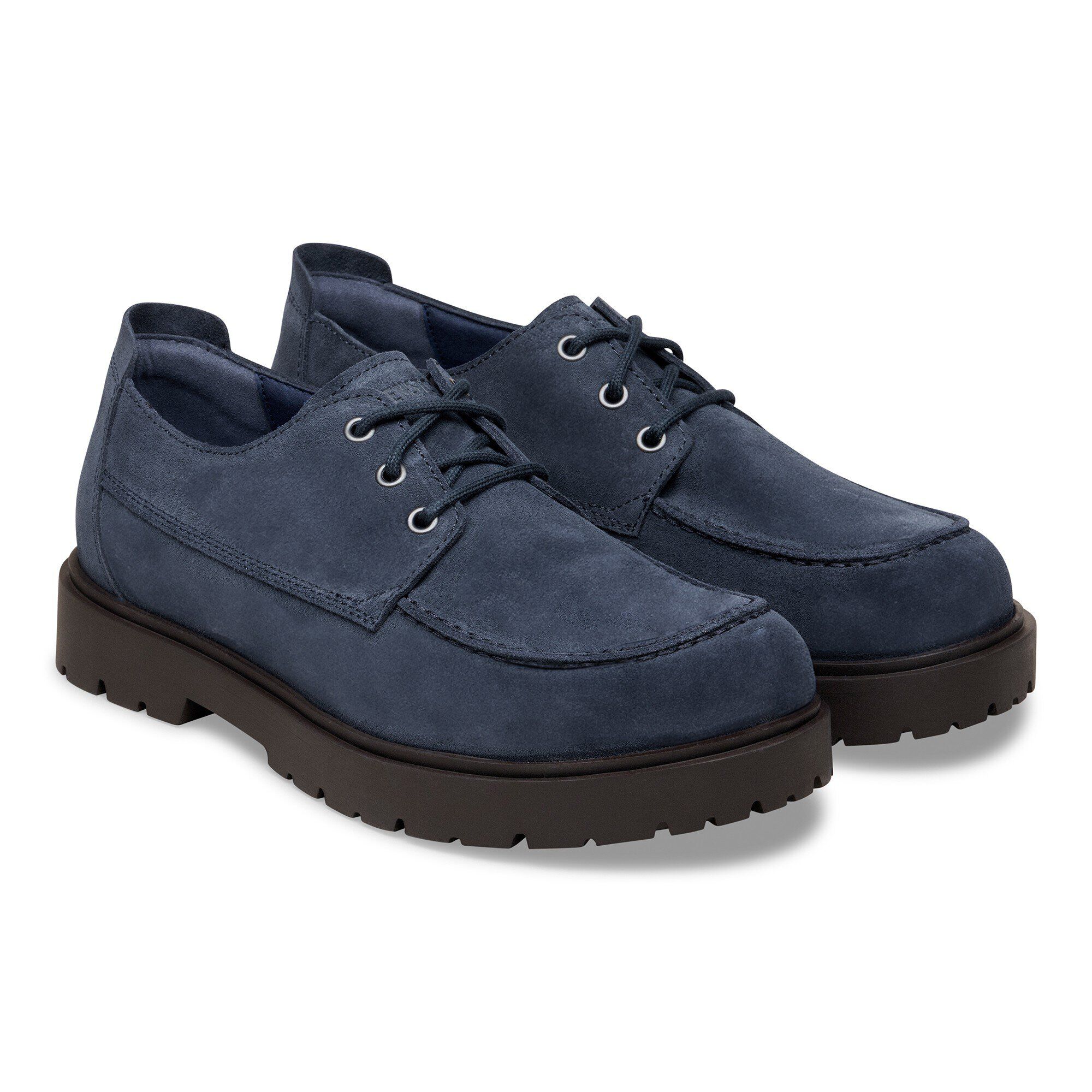 Highwood Moc Lace Low Suede Leather in Color New Navy