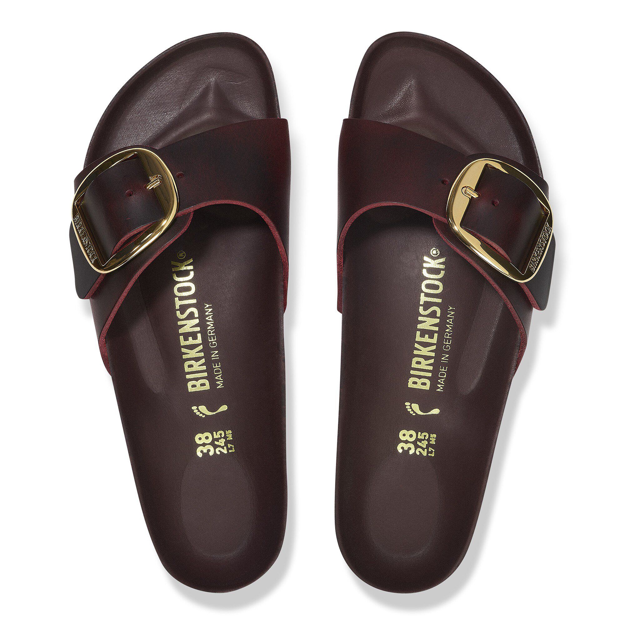 Madrid Big Buckle Oiled Leather in Color Zinfandel | BIRKENSTOCK UK