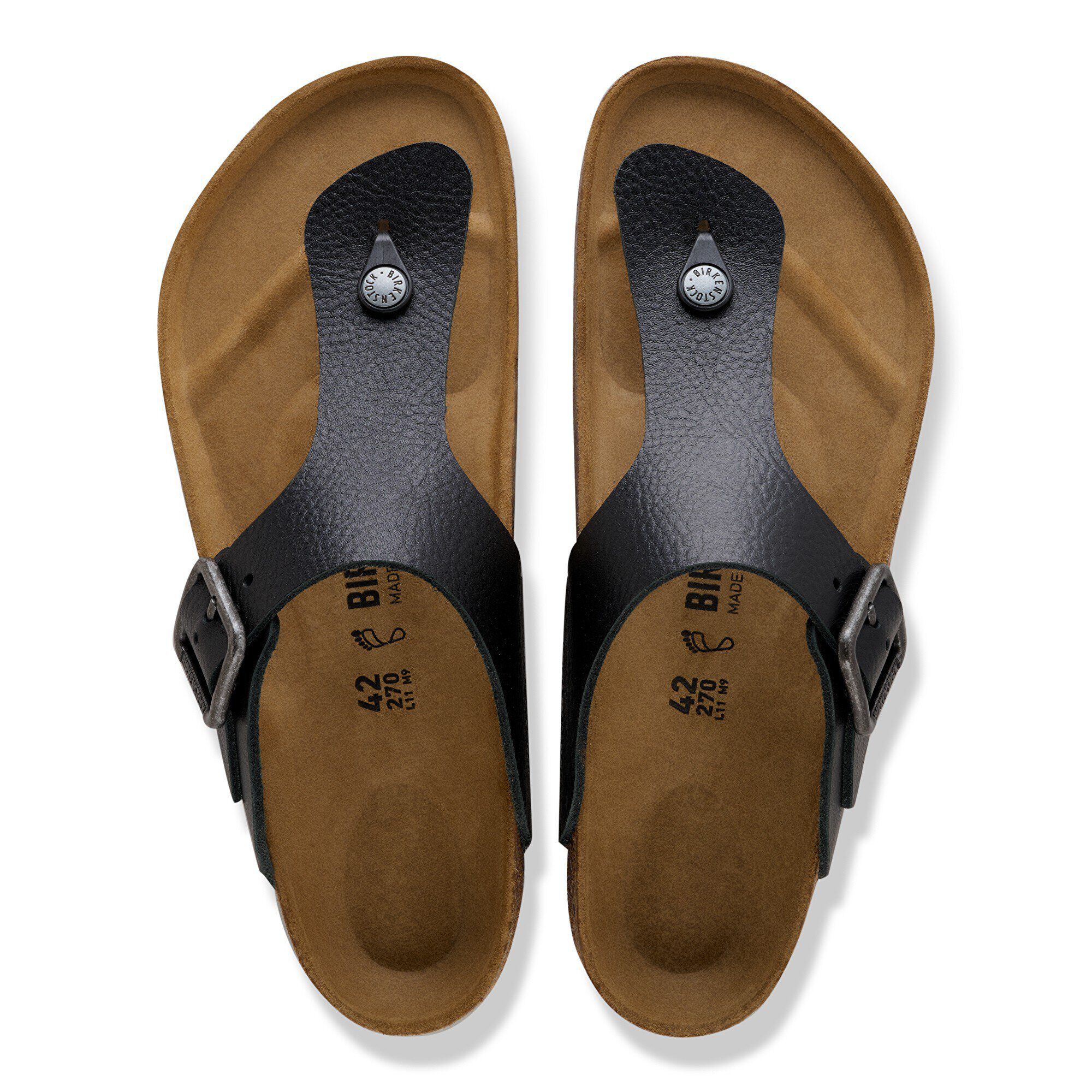 Ramses Wire Buckle Natural Leather - a top view