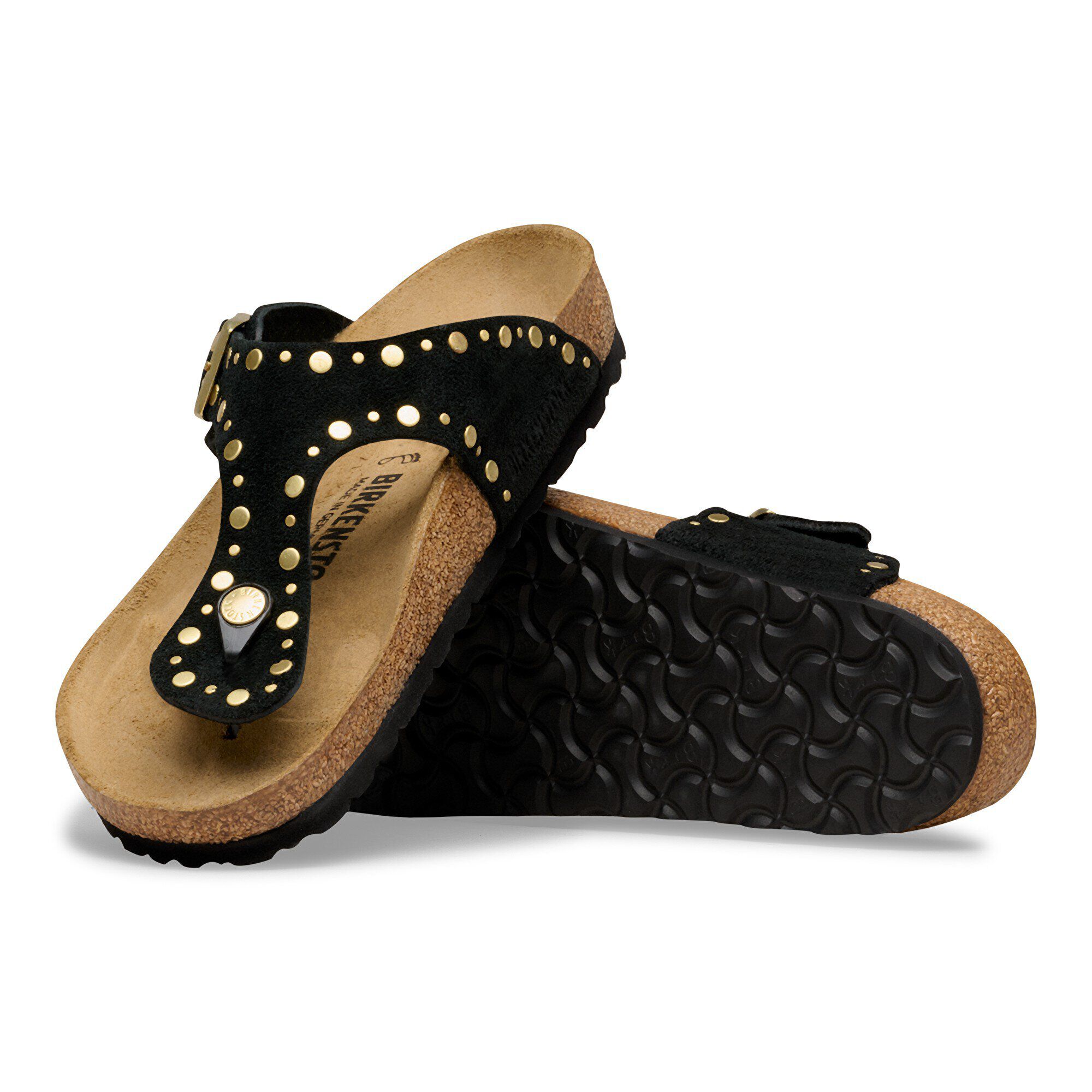 Gizeh Rivet Veloursleder with outer sole details