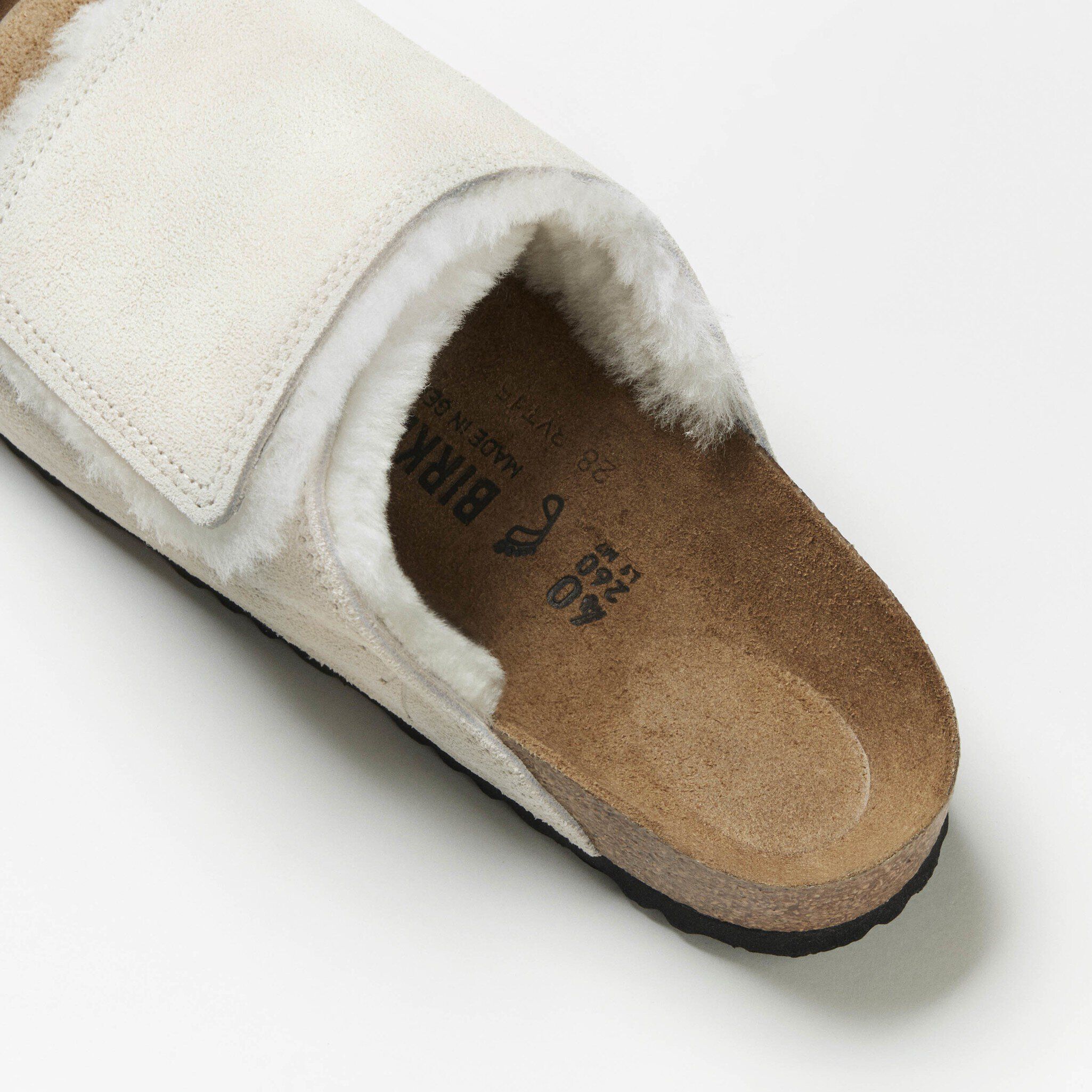 Stüssy Solana Couro de camurça em Osso | BIRKENSTOCK Portugal