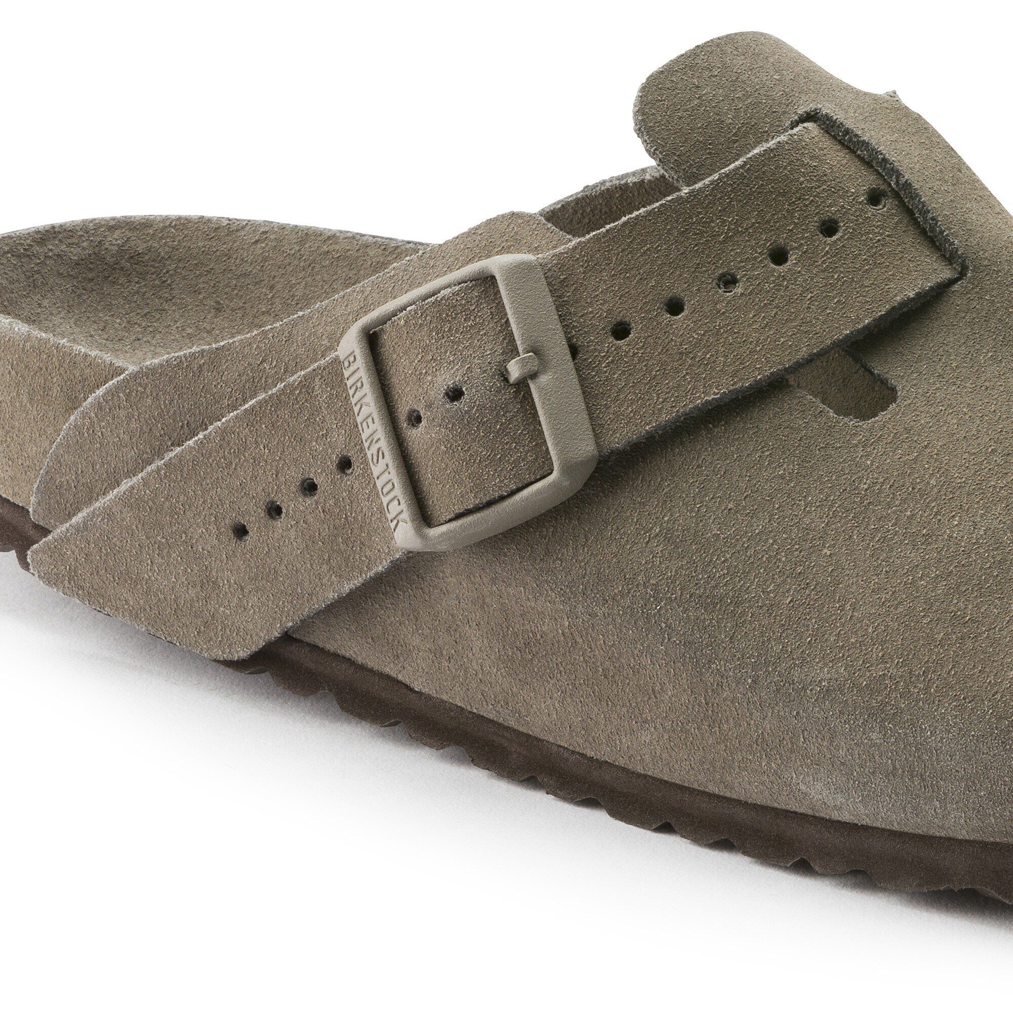 Boston Suede Leather Close-up view showing material detail