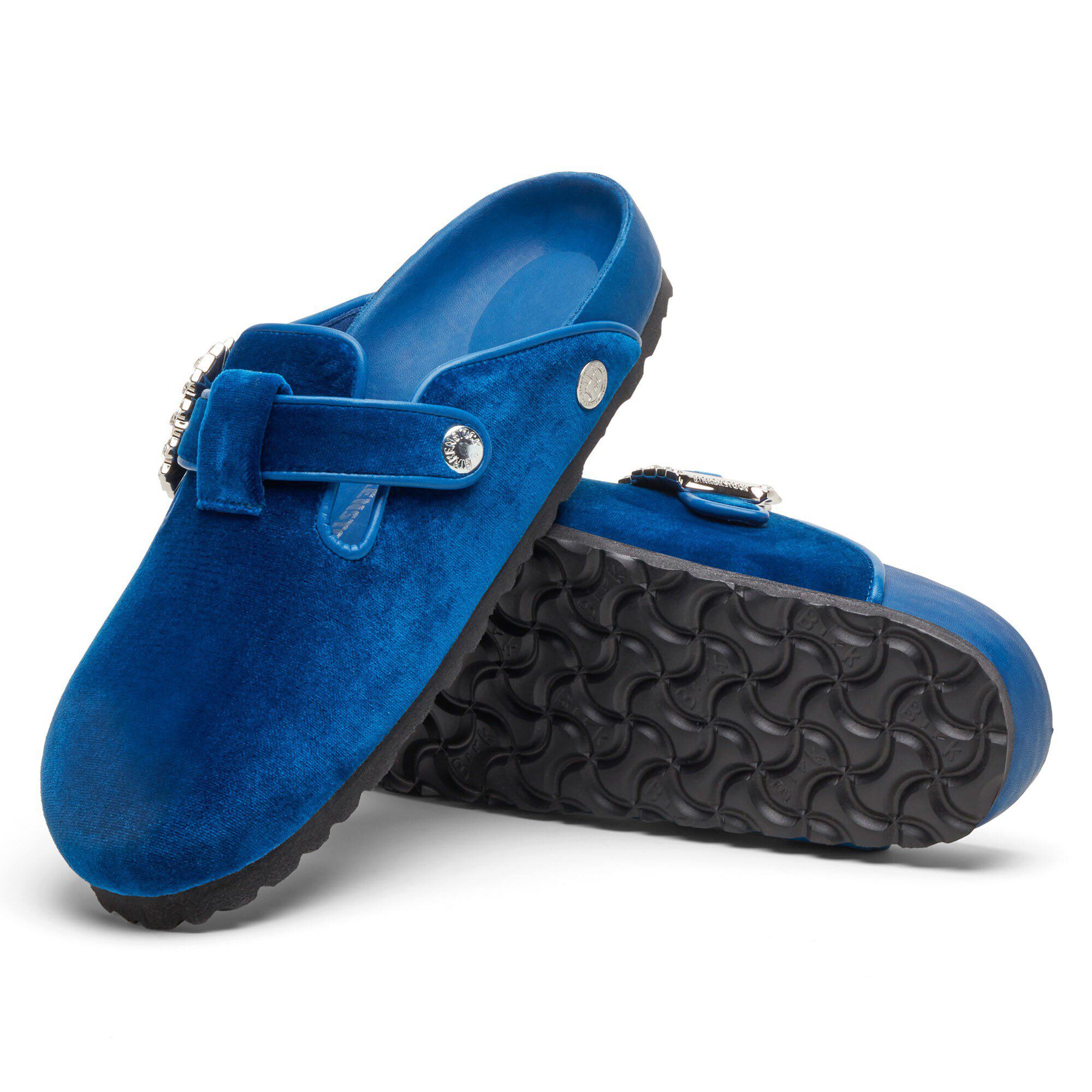 بوسطن كريستال بابذيم مخمل with outer sole details