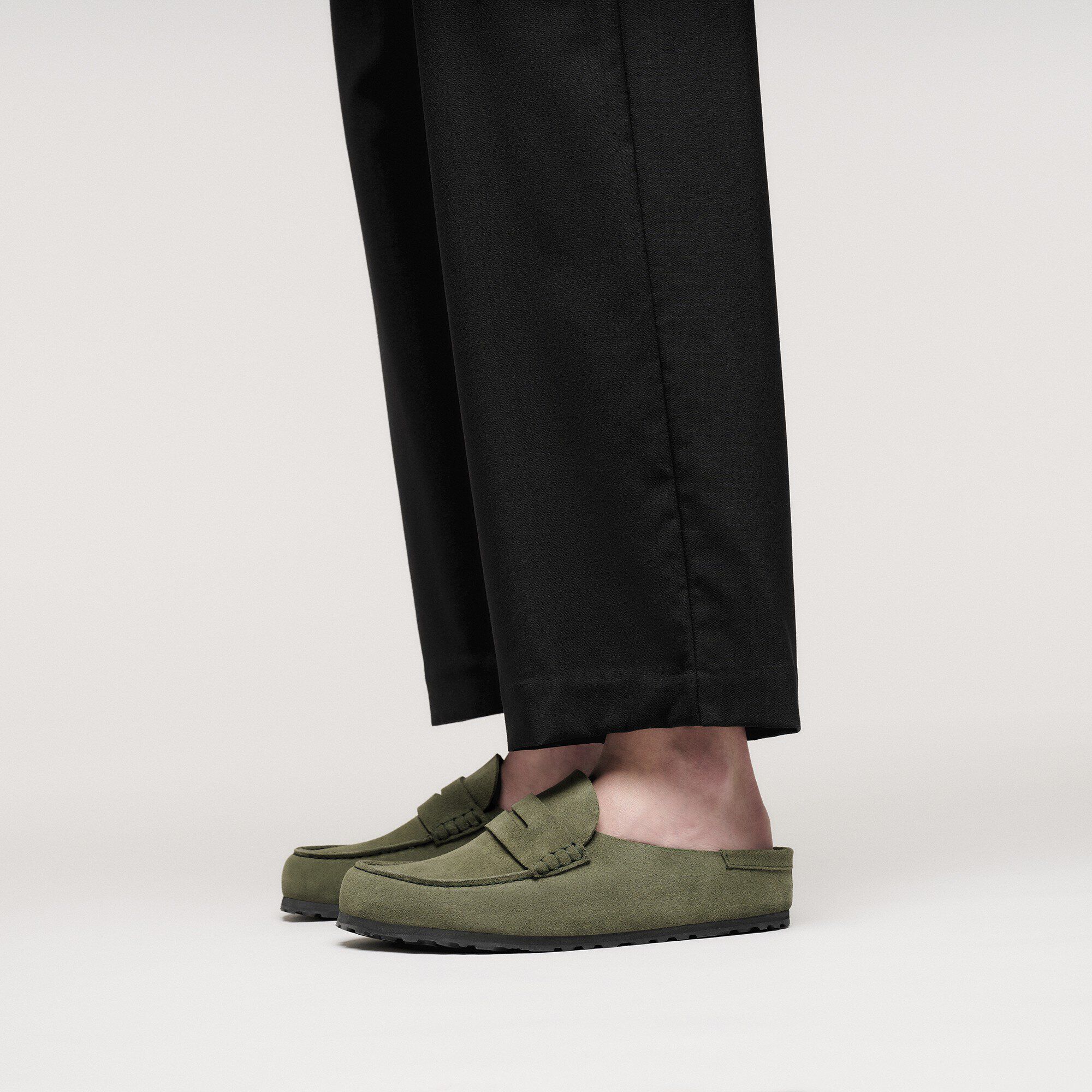 靴 BIRKENSTOCK Naples Wrapped Birkenstock - Naples Wrapped Grip - Taupe Suede Leather – Fourth