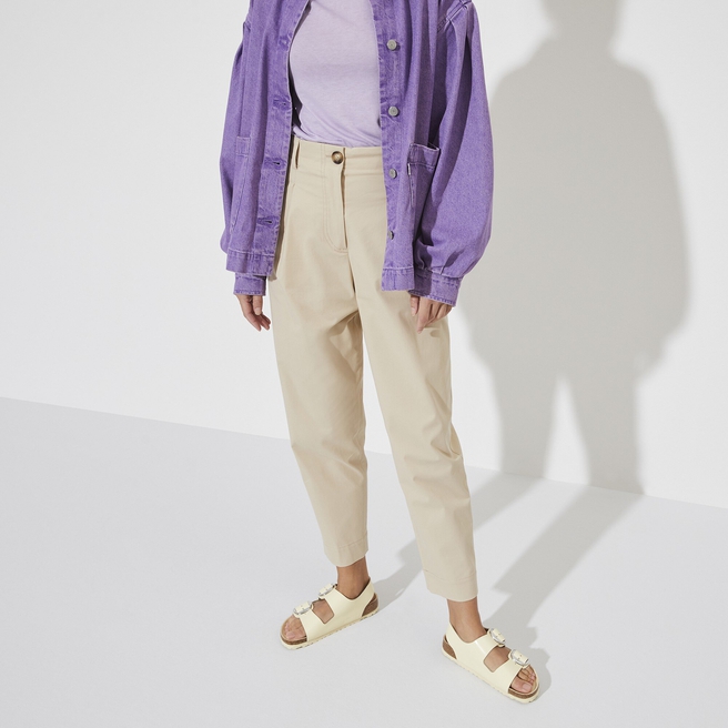 Milano Big Buckle Natural Leather Patent